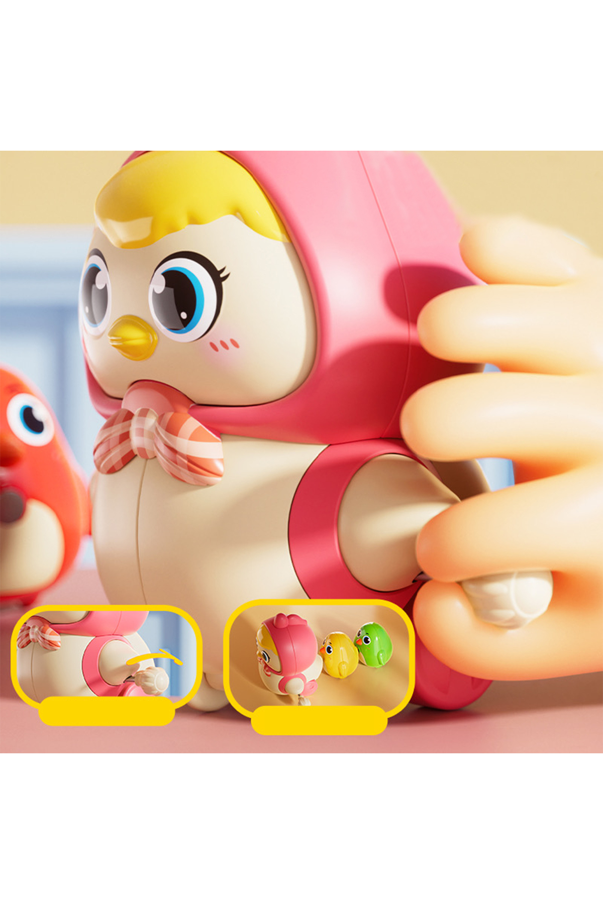 tutobaby Sevimli Mıknatıslı Kurmalı Civcivler fotoğrafı 5 (önizleme)