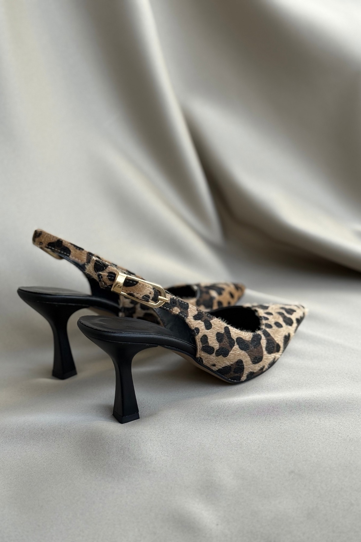 topuksarayı  Kadın amor sivri topuklu ayakkabı - leopar - Görsel 2