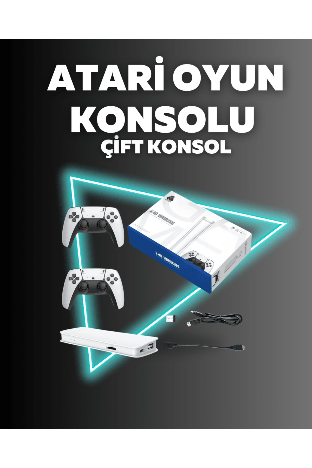 ZERO LAND LVSQVR Retro Oyun Konsolu – 20.000 (01725) Yüklü Oyun