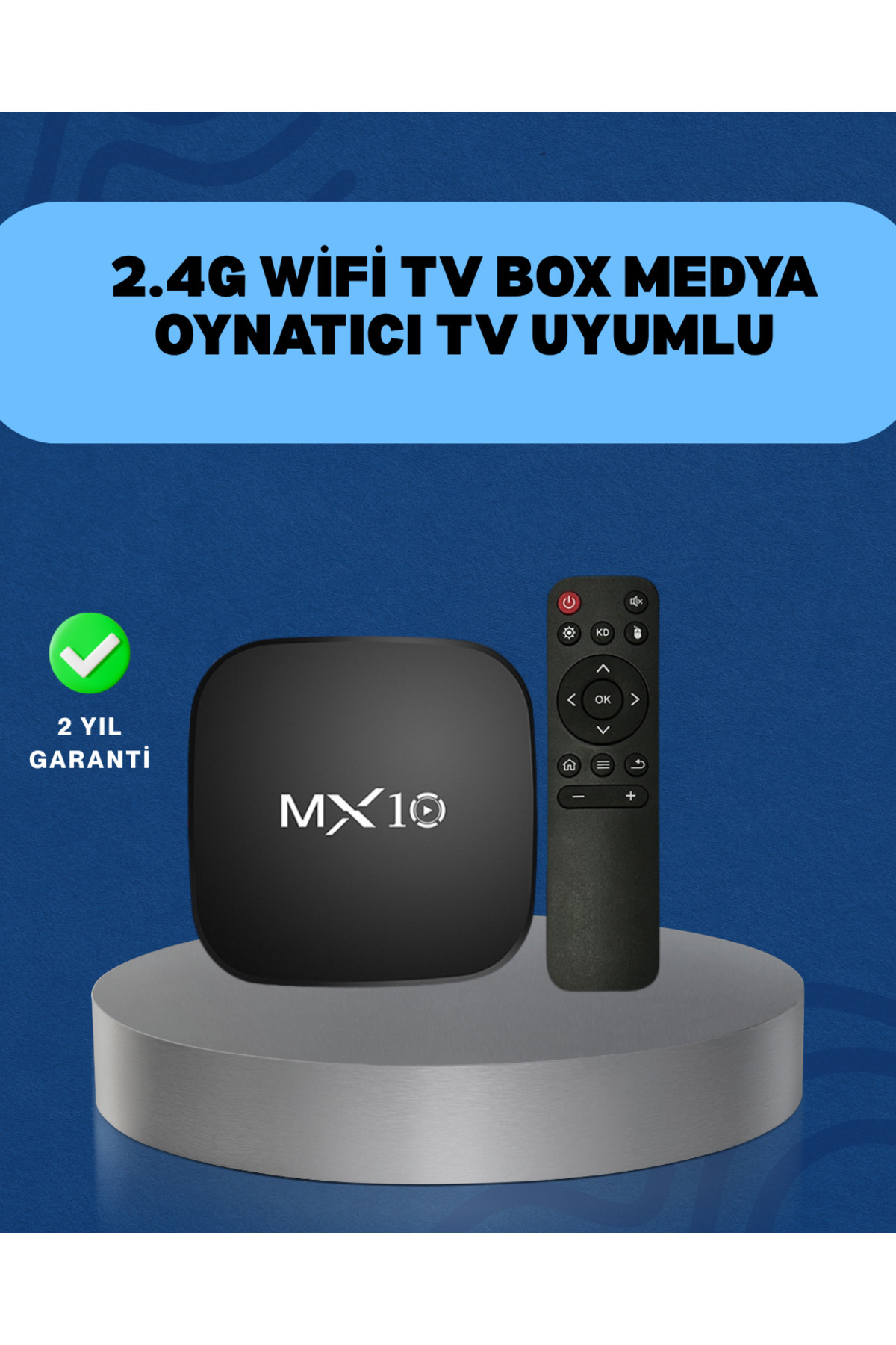 ZERO LAND LVSQVR 4K Medya Kutusu HDMI-USB Bağlantılı Android (11232) TV Çözümü