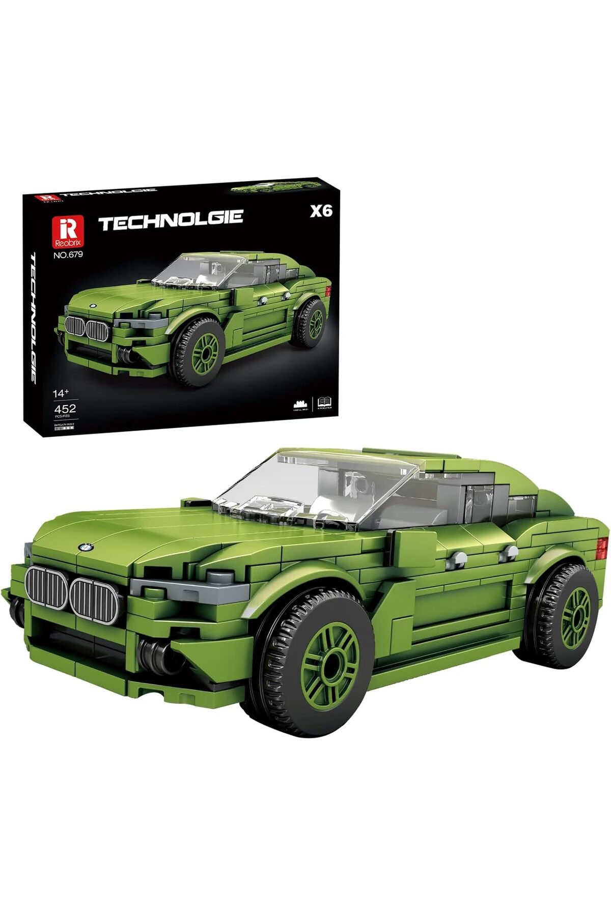 کیت ساخت ماشین اسباب‌بازی، بلوک‌های گیره‌ای، کیت برای ماشین مدل، ماشین مسابقه‌ای، سوپراسپرت