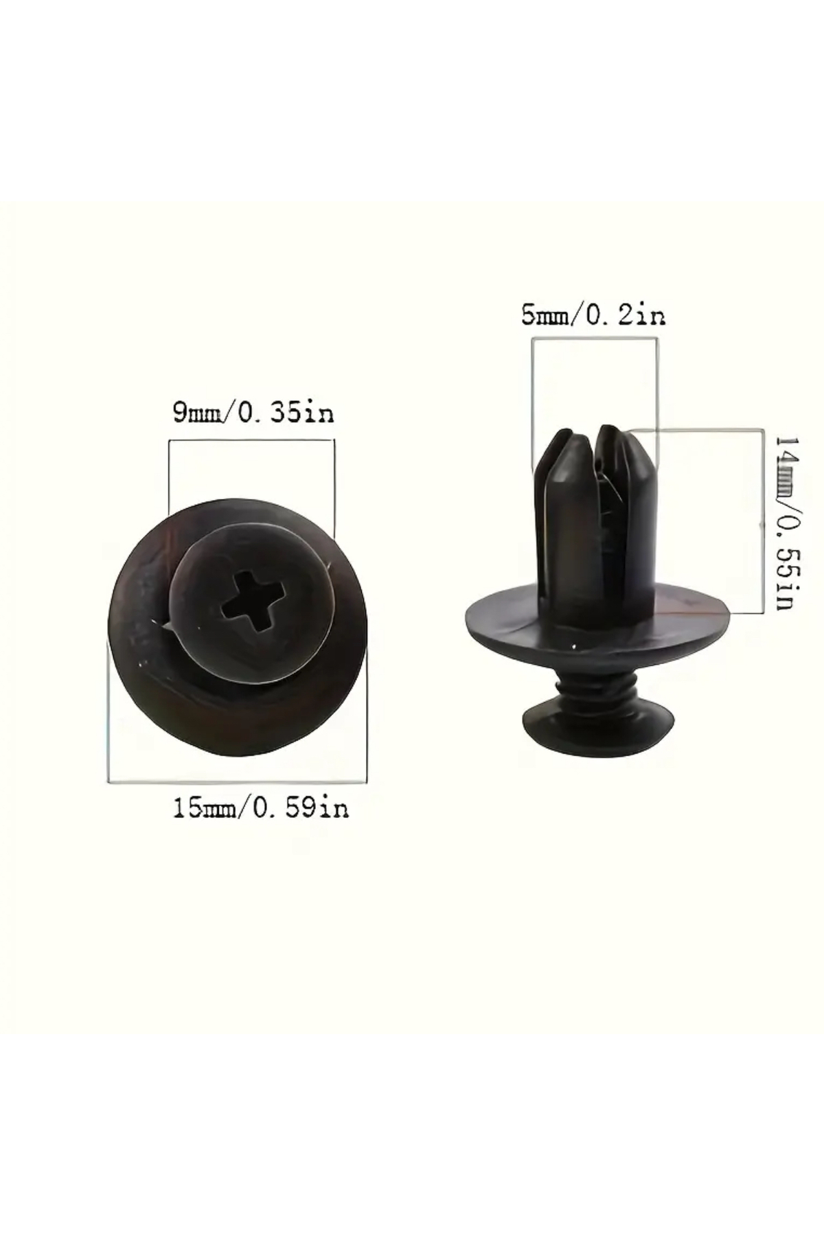 AURİZEX Plastik Tampon Klipsi 5mm Klips Tırnak Seti – Oto Kaporta