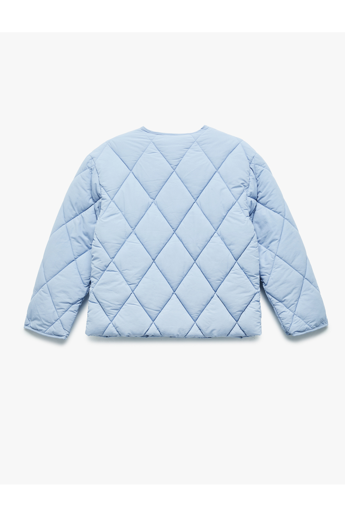 Koton Uzun Kollu Bisiklet Yaka Cepli Kapitone Mevsimlik Mont fotoğrafı 2 (önizleme)