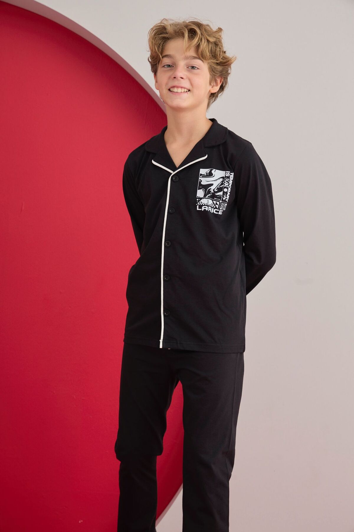 LARİCE KİDS ERKEK ÇOCUK UZUN KOL PİJAMA TAKIMI fotoğrafı 2 (önizleme)