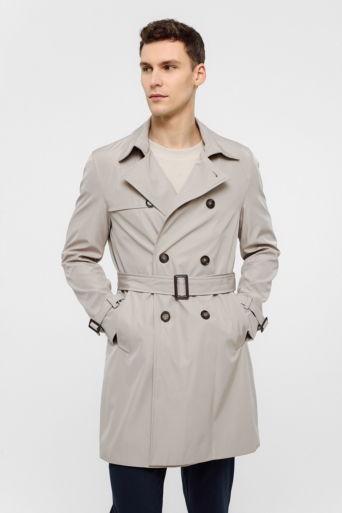 Back And Bond Taş Regular Fit Trençkot görsel 2