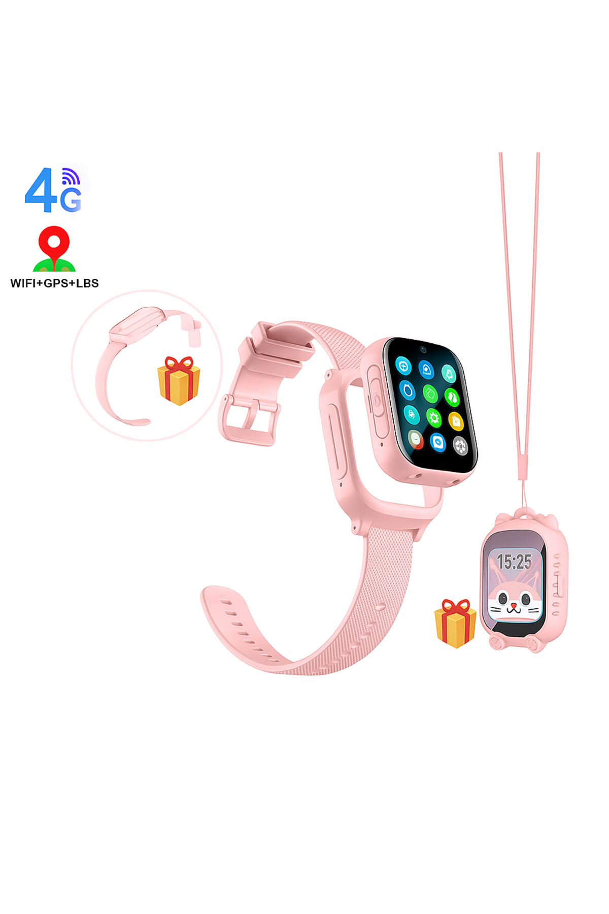 qasul Sim Kartlı GPS'Lİ Kameralı Görüntülü Görüşmeli Çocuk Güvenliği İçin Akıllı Saat fotoğrafı 5 (önizleme)