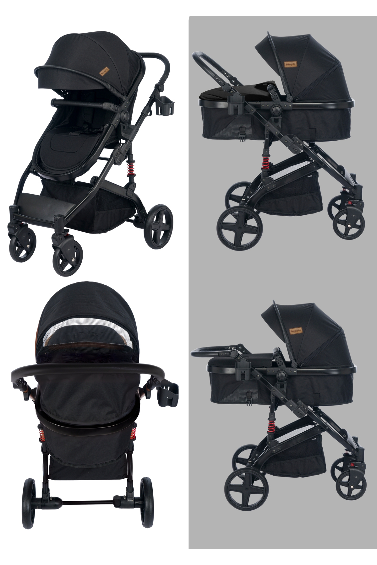 BEBEGOLD Truva Travel Sistem Bebek Arabası PUSETSİZ fotoğrafı 2 (önizleme)