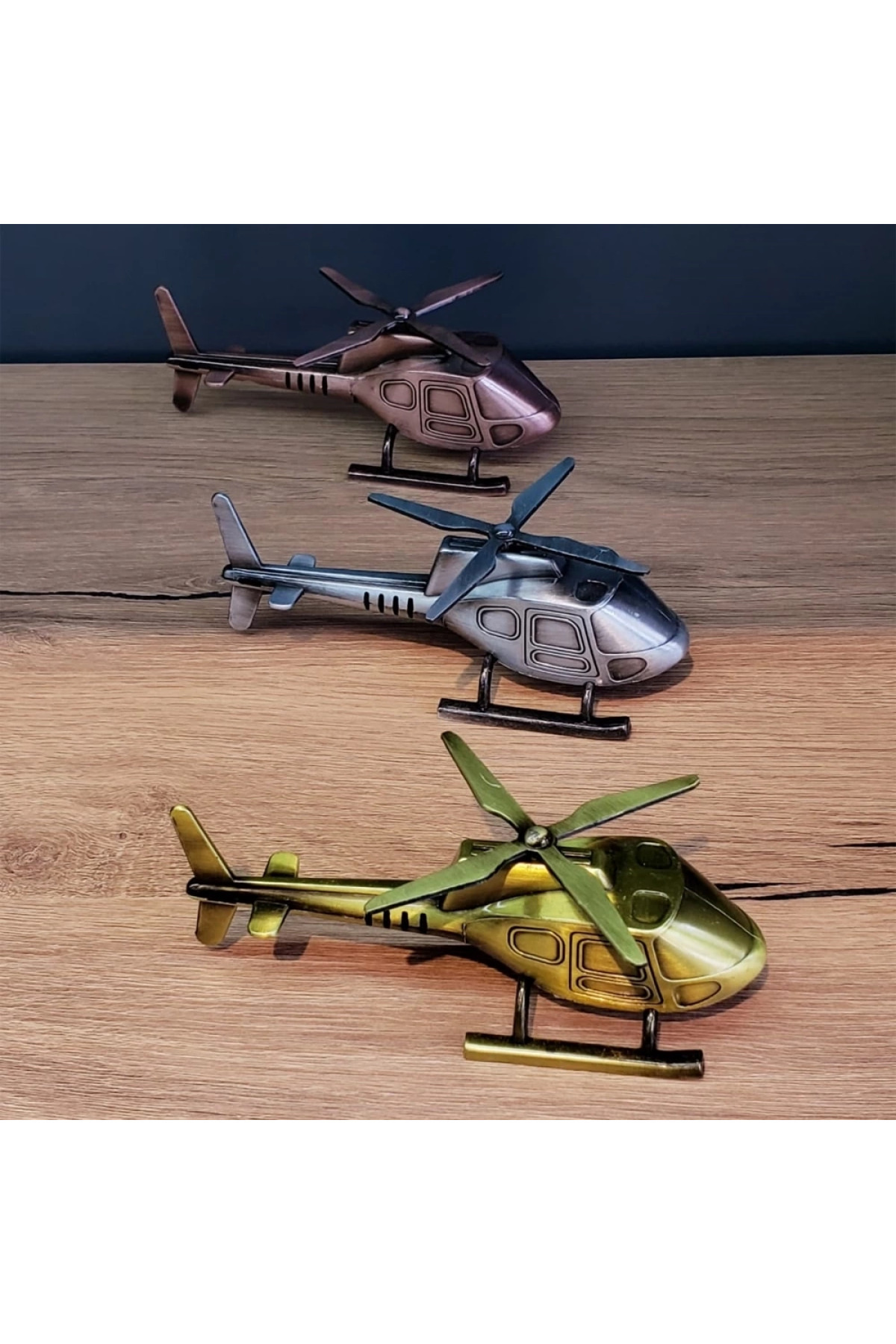 TeknoKesgin Dekoratif Metal Helikopter
