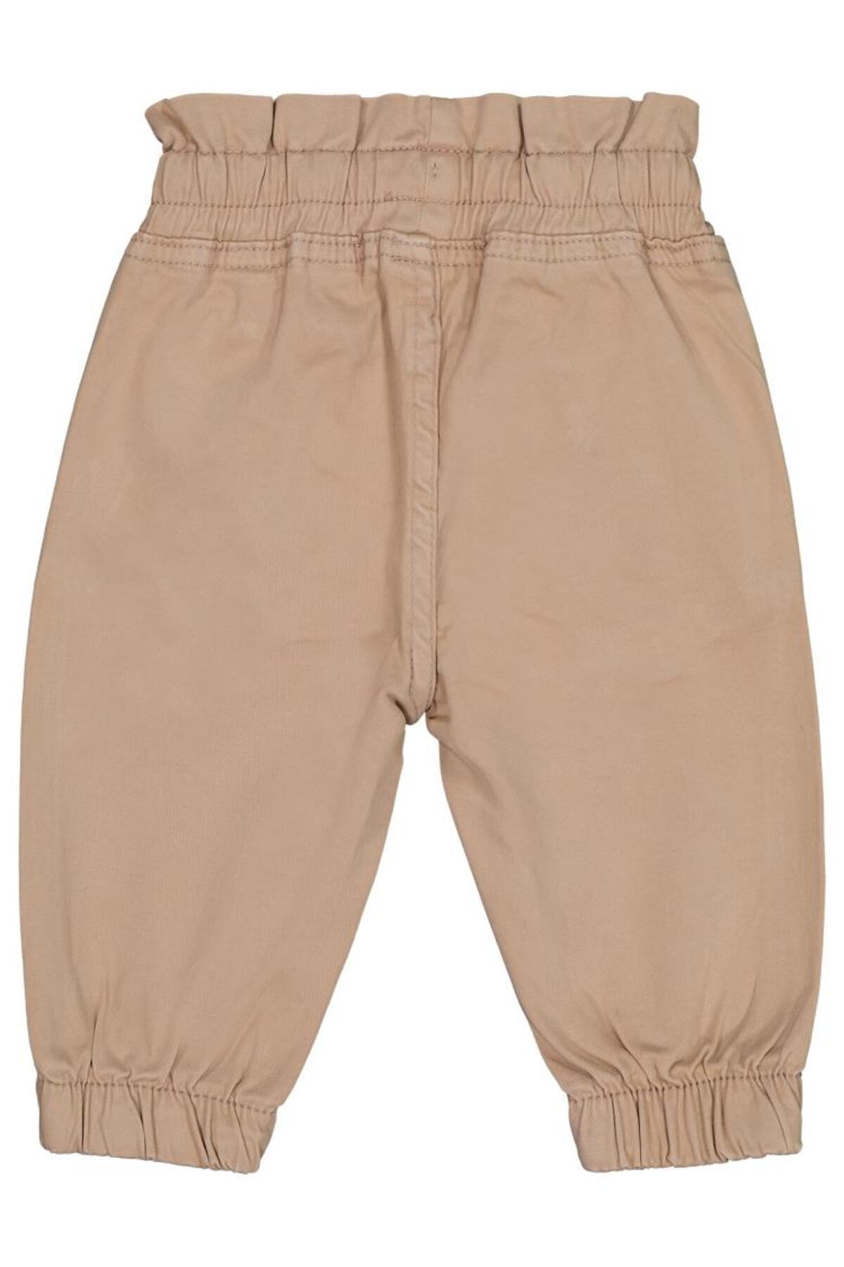 سیویل بیبی شلوار کمر چین‌دار سایز ۶-۱۸ ماه - بژ ۱۸-۲۴ ماه