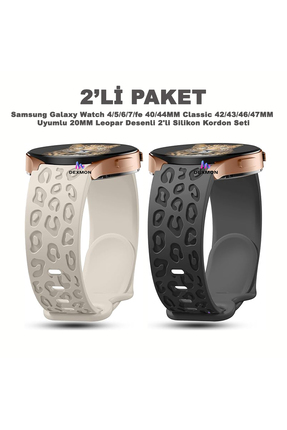 Dexmon Samsung Galaxy Watch 4/5/6/7/FE 40/44mm Classic 42/43/46/47mm Uyumlu 2...