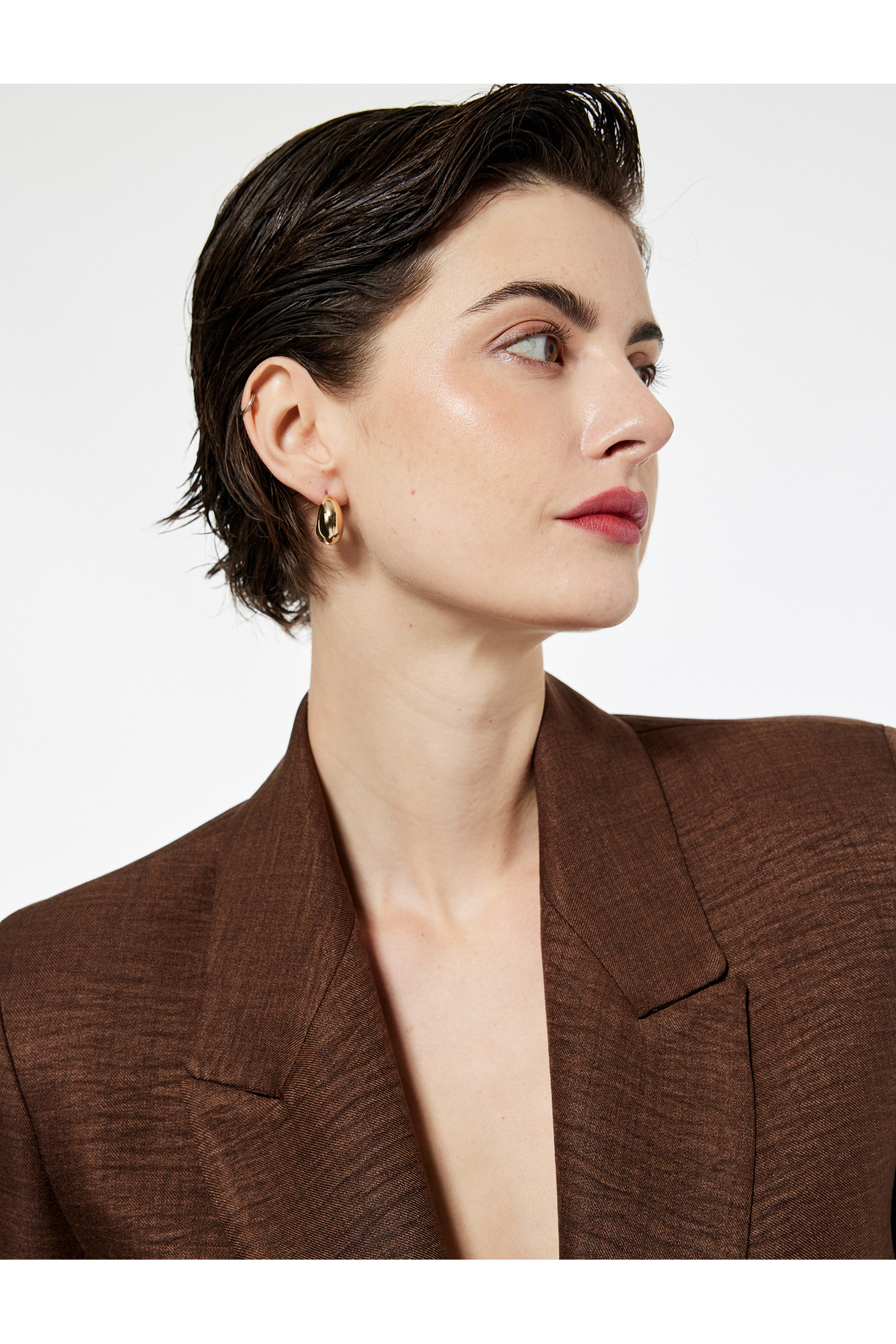 Koton  Cep Detaylı Düğmeli Uzun Kollu Kruvaze Yaka Blazer Ceket - Görsel 2