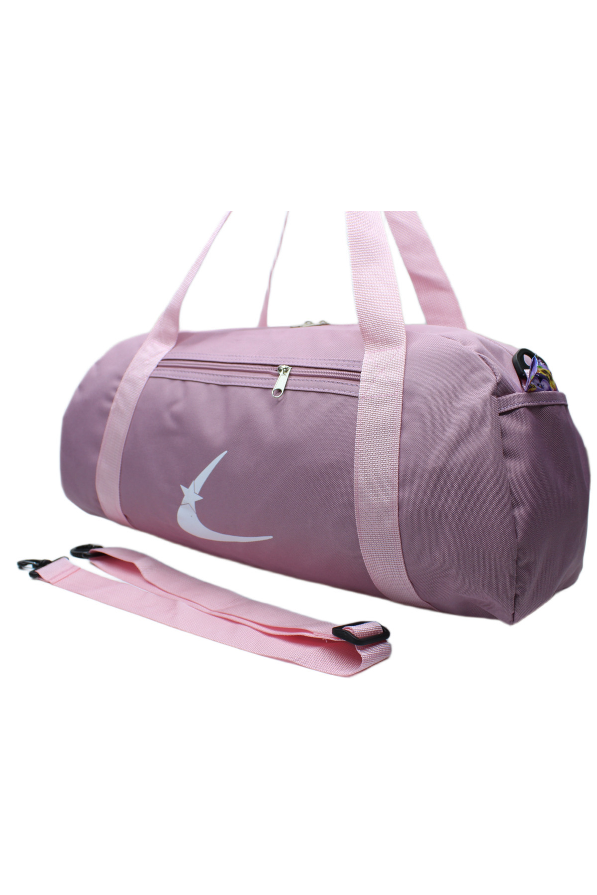 LaddyCo Lavanta Renkli Spor Çantası Seyahat Çantası Ve Fitness Çantası görsel 3