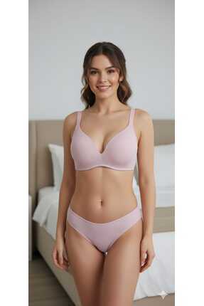 Baljina Fitilli Desteksiz Sütyen Takımı