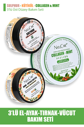 NatuCare MUCİZEVİ 3'LÜ EL-AYAK-TIRNAK VE VÜCUT BAKIM SETİ