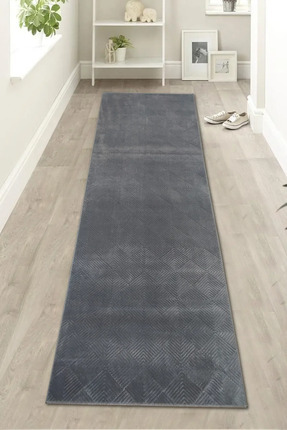 Dinarsu Costa L Desen Siyah Kaymaz, Modern, Şık Dokuma Halı (Özel Ölçü)