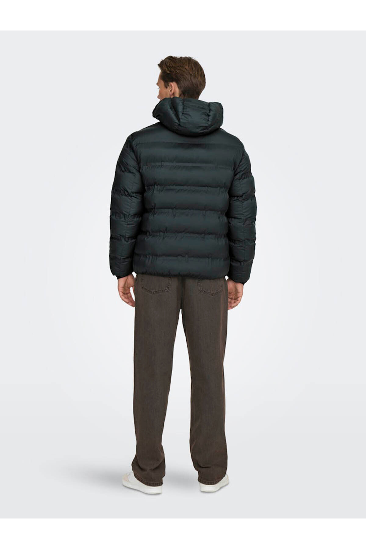 مانتو مردانه مشکی Onsunion Seamles Life Hood 22034836 — مشکی EW21GY115633 — تصویر 8 از 8