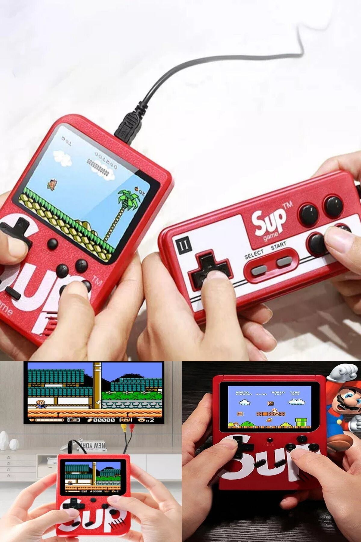 Yu Su Tools 2 Kişi Oynanabilir Televizyona Bağlanabilir 400 Oyun Süper Mario Oyunu Bulunan Kablosuz Oyun Konsolu