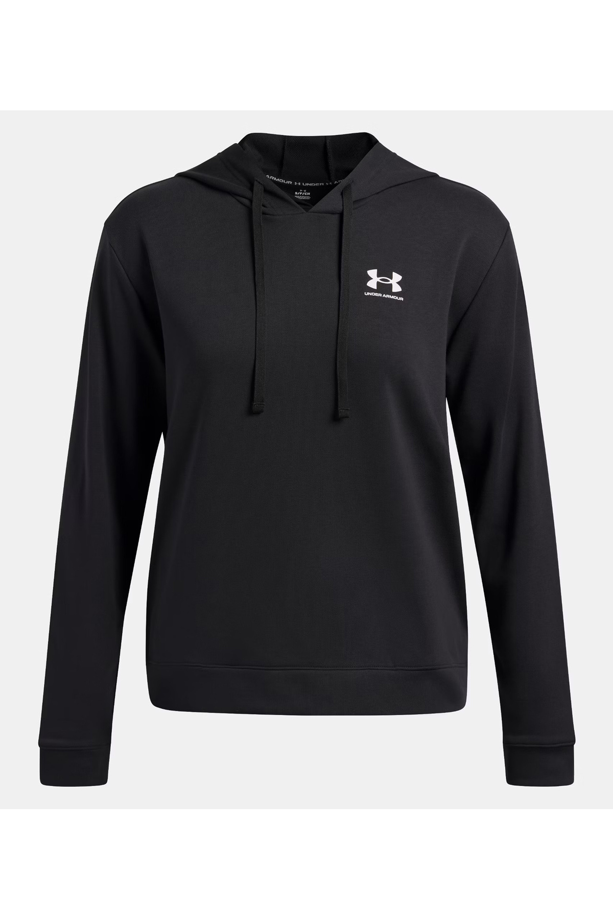 Under Armour 6005511-001-UA Rival Terry Hoodie Siyah Kapüşon Yaka Normal Düz Kadın Sweatshırt görsel 3