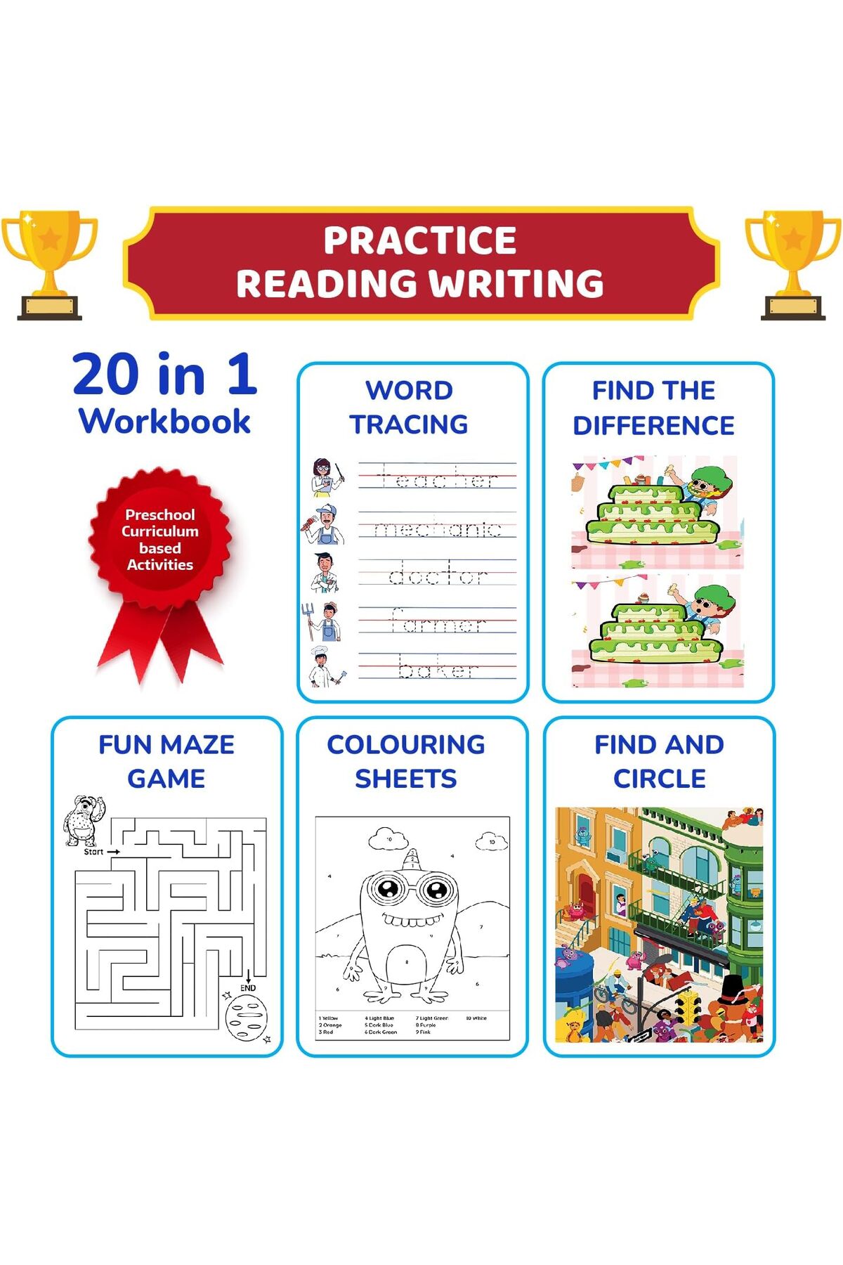 کیت آموزشی پیشدبستانی لیتل اسپارکس برای کودکان ۴ تا ۶ ساله