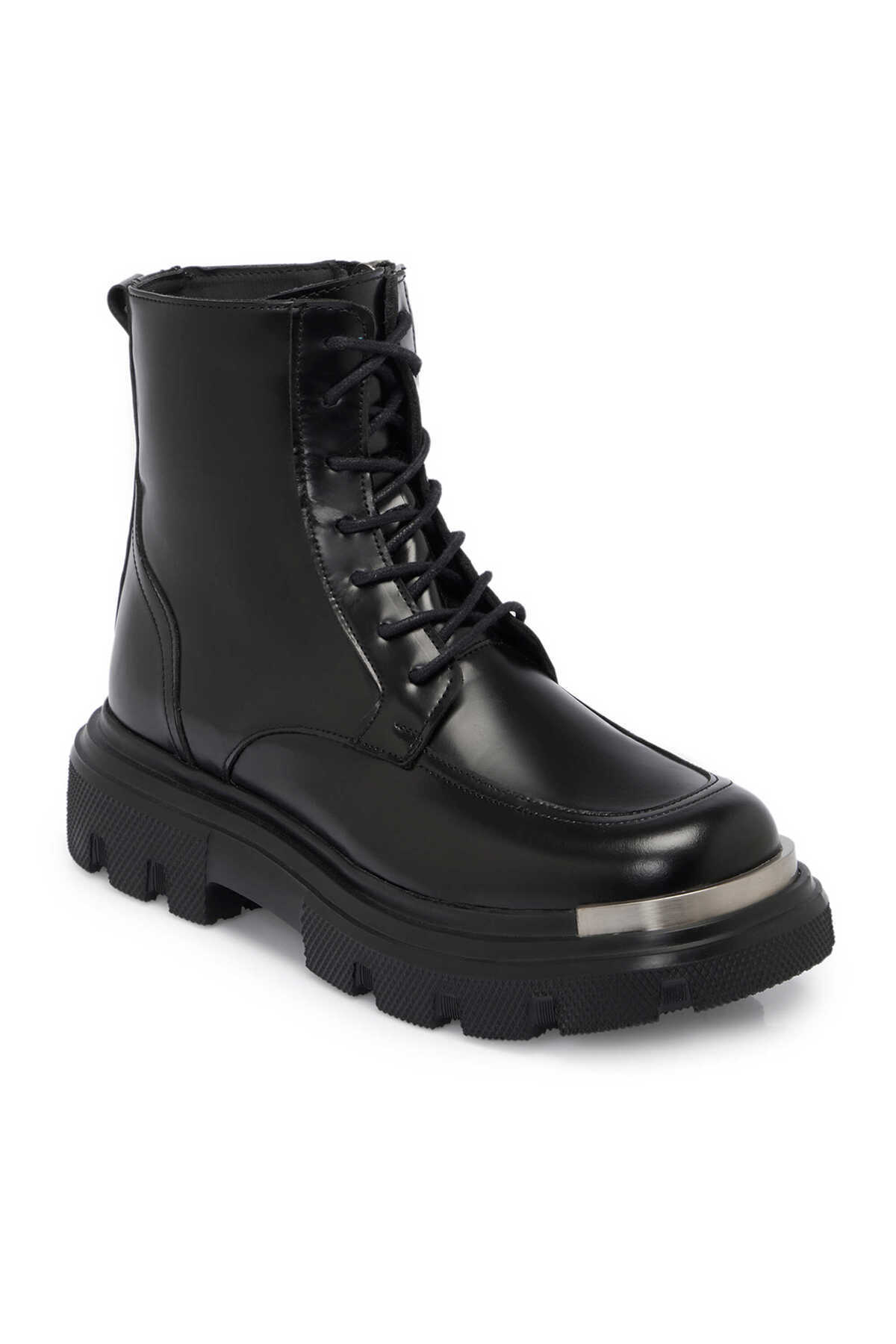 تورگان چکمه‌های غیررسمی مردانه چرم اصل مشکی - E24K1BT57061-A23