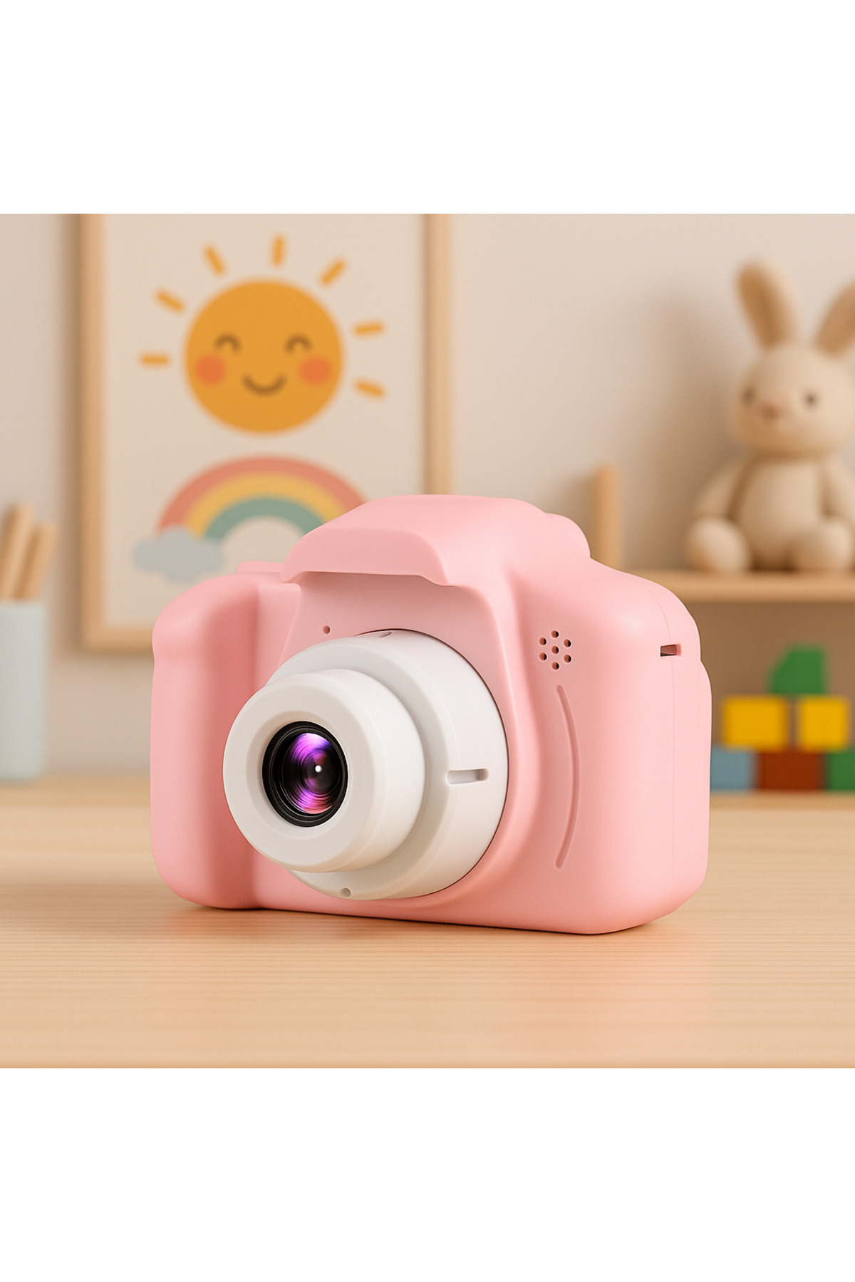 Dimute Shop Renkli Mini Çocuk Fotoğraf Makinesi 📷 | Taşınabilir Kamera | Hediyelik Eğlence