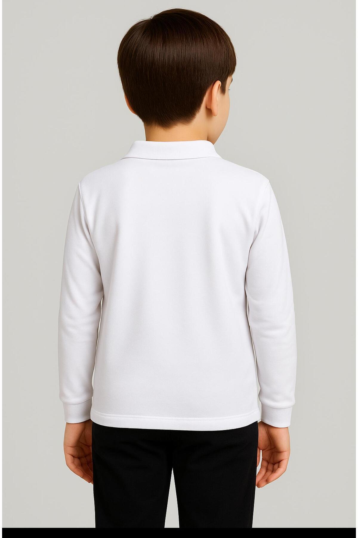 Gala унісекс футболка з коміром, довгими рукавами та прямим кроєм