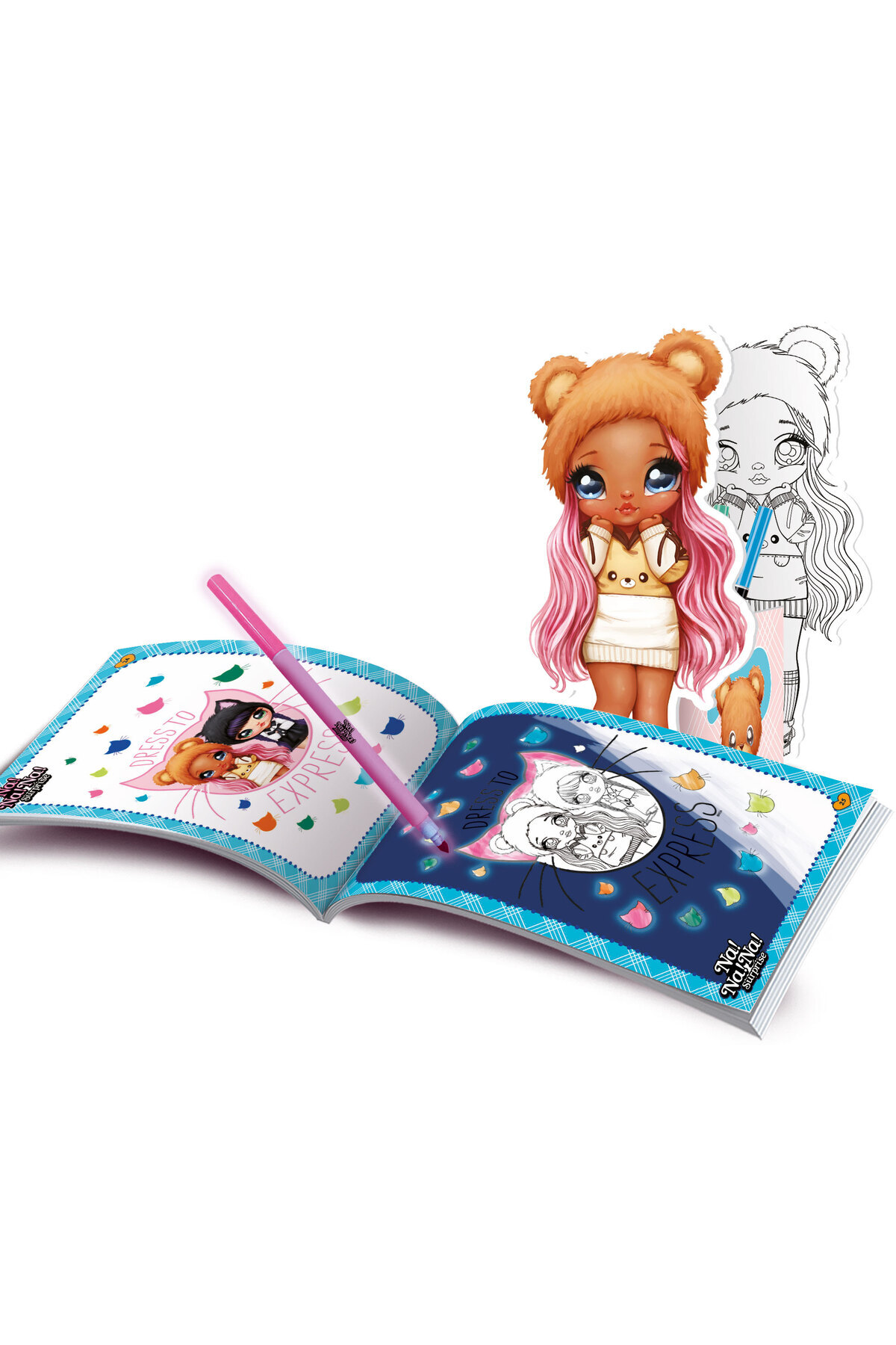 با خودکارهای فلورسنت خلق کنید و رنگ‌آمیزی کنید