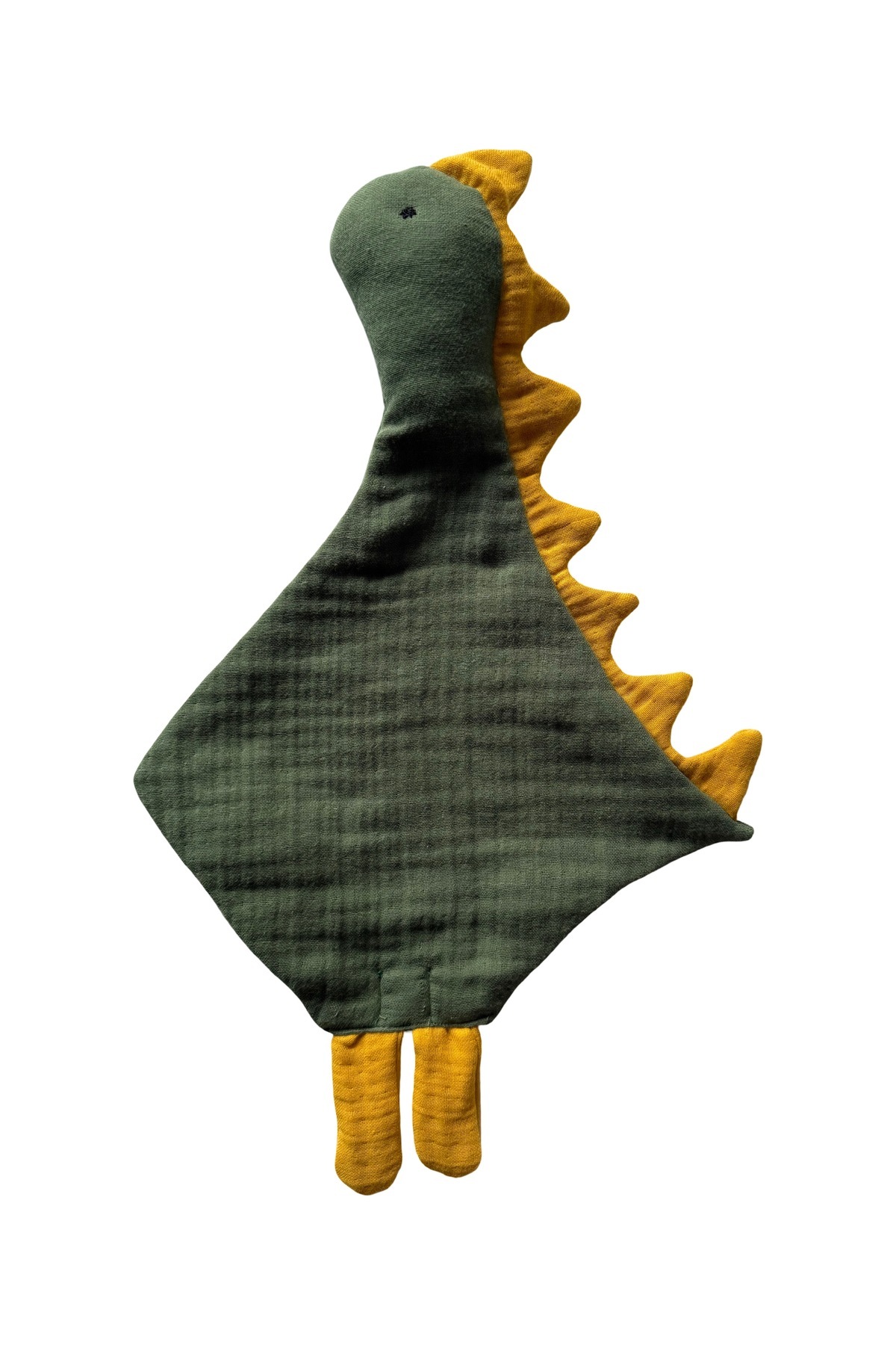 TAKI BY EKİN Organik Müslin Kumaş Dinazor Uyku Arkadaşı, Bebek Uyku Arkadaşı