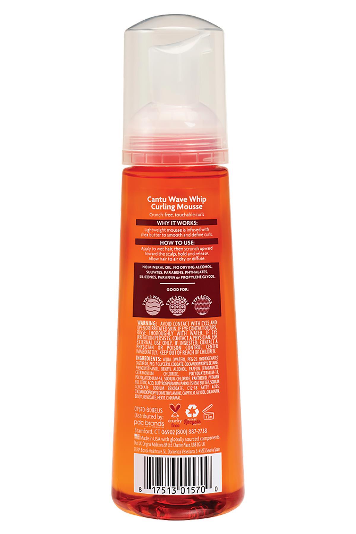 Cantu Wave Whip Bukle Belirginleştirici Saç Köpüğü 248ML — 817513015700 — تصویر 2 از 2