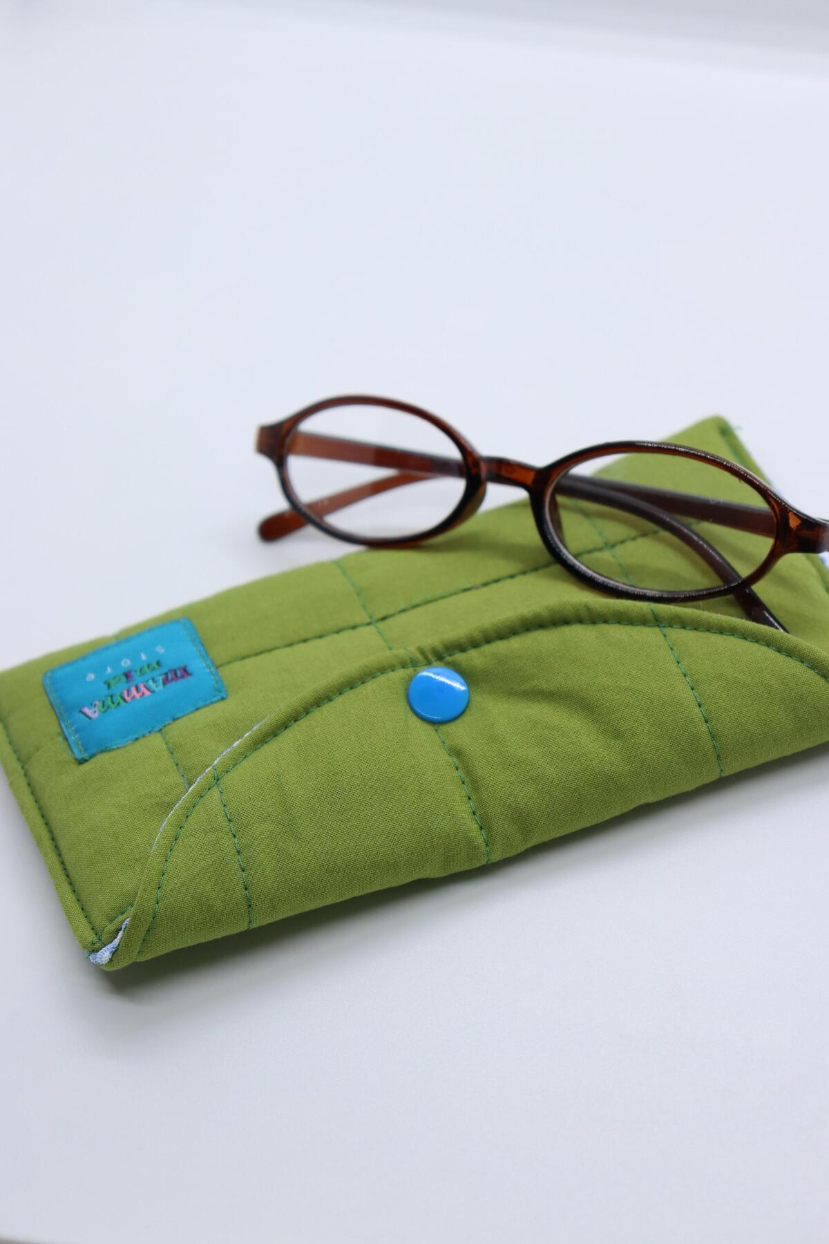 Mamma Mia Home Açık Yeşil Gözlük Çantası Gözlük Kılıfı Telefon Kılıfı