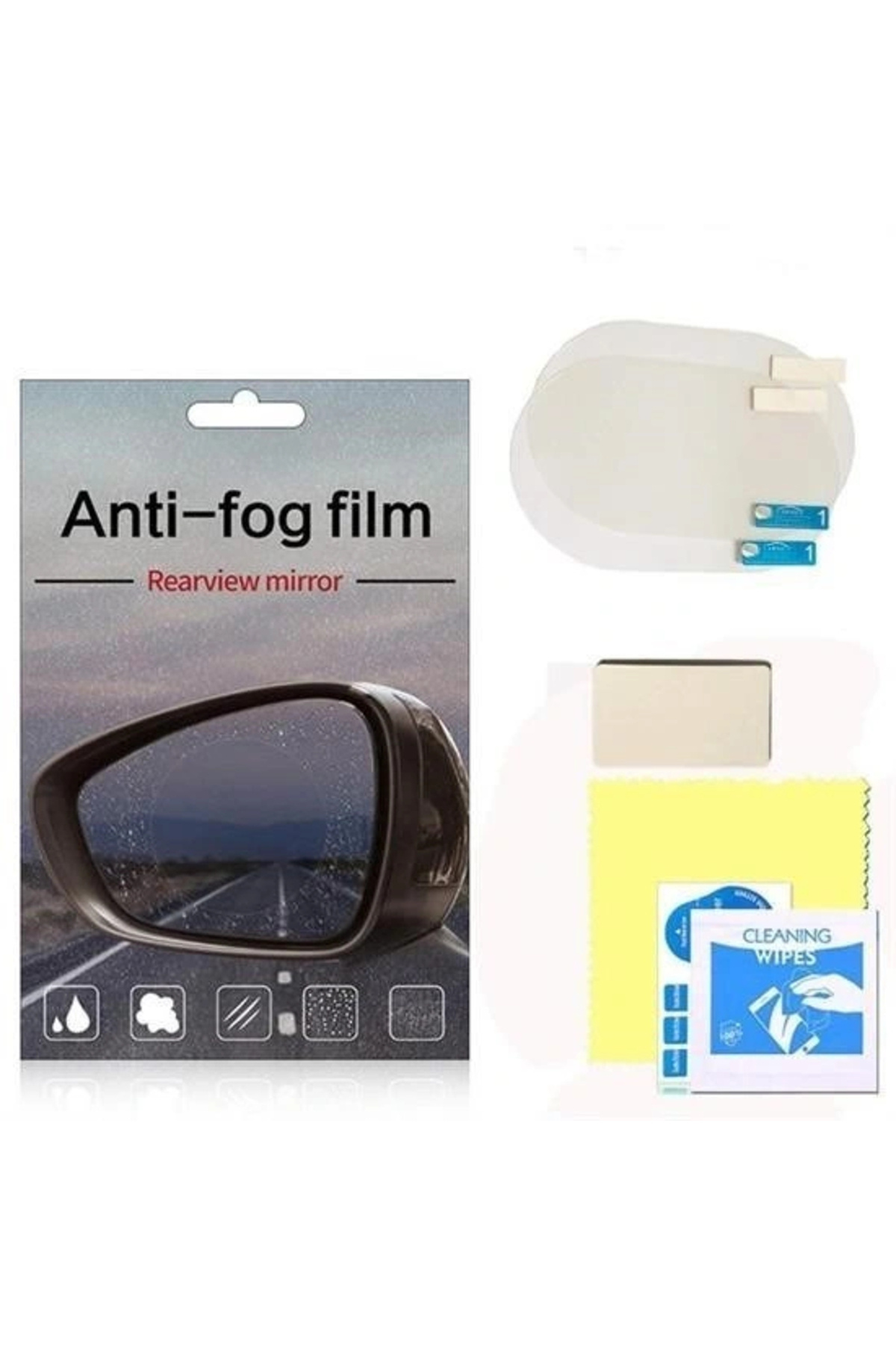 BYDNZ SHOP BUFFER® Araç Ayna Yağmur Kaydırıcı ve Cam Buğu Önleyici Film