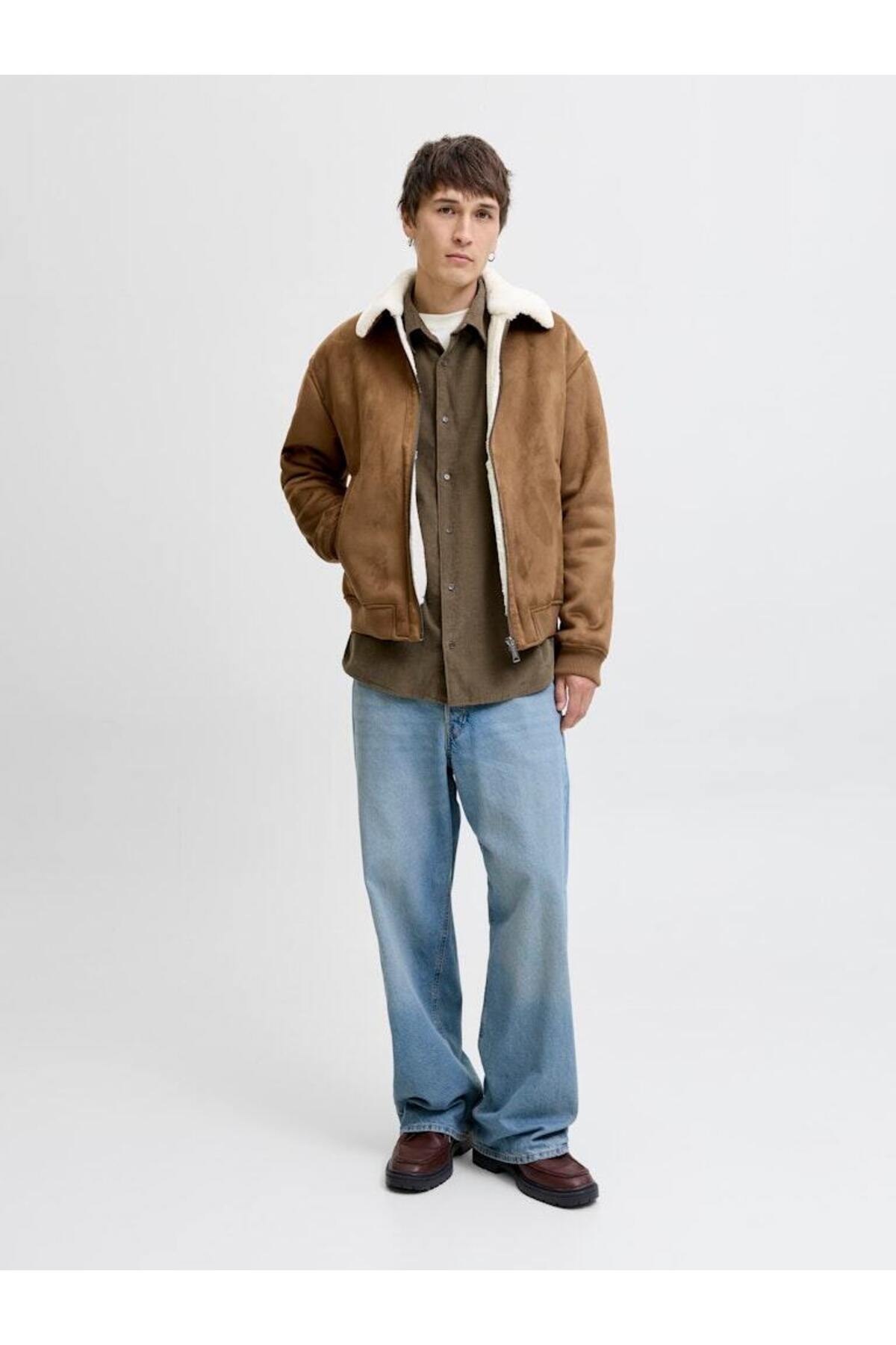 کت مردانه راسته آستین بلند | جک اند جونز Jack & Jones TYC8FDDFA38ED5E3C5C2CC600 - تصویر 8