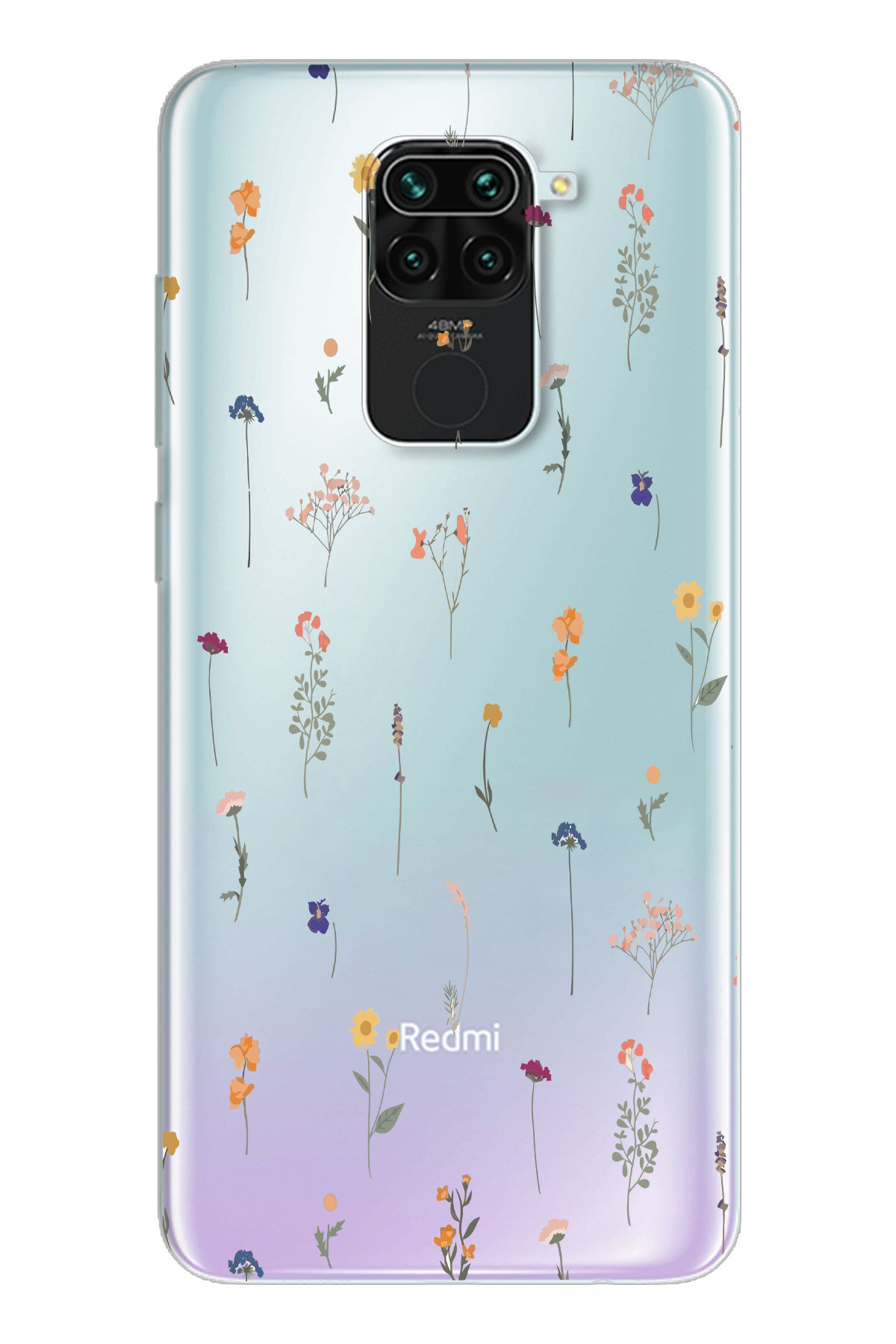 Xiaomi Redmi Note 9 Compatible Printed Soft Silicone Transparent Phone Case