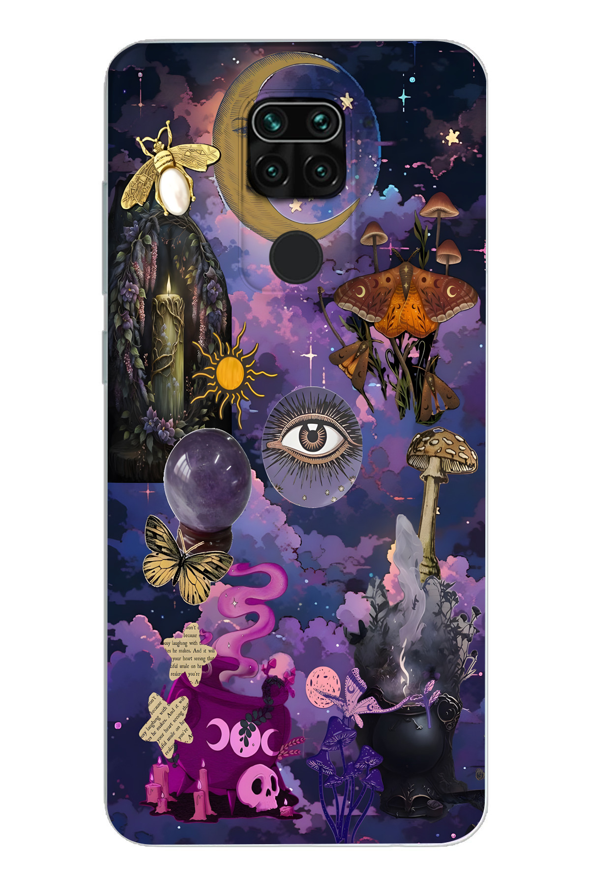 Xiaomi Redmi Note 9 Compatible Printed Soft Silicone Transparent Phone Case