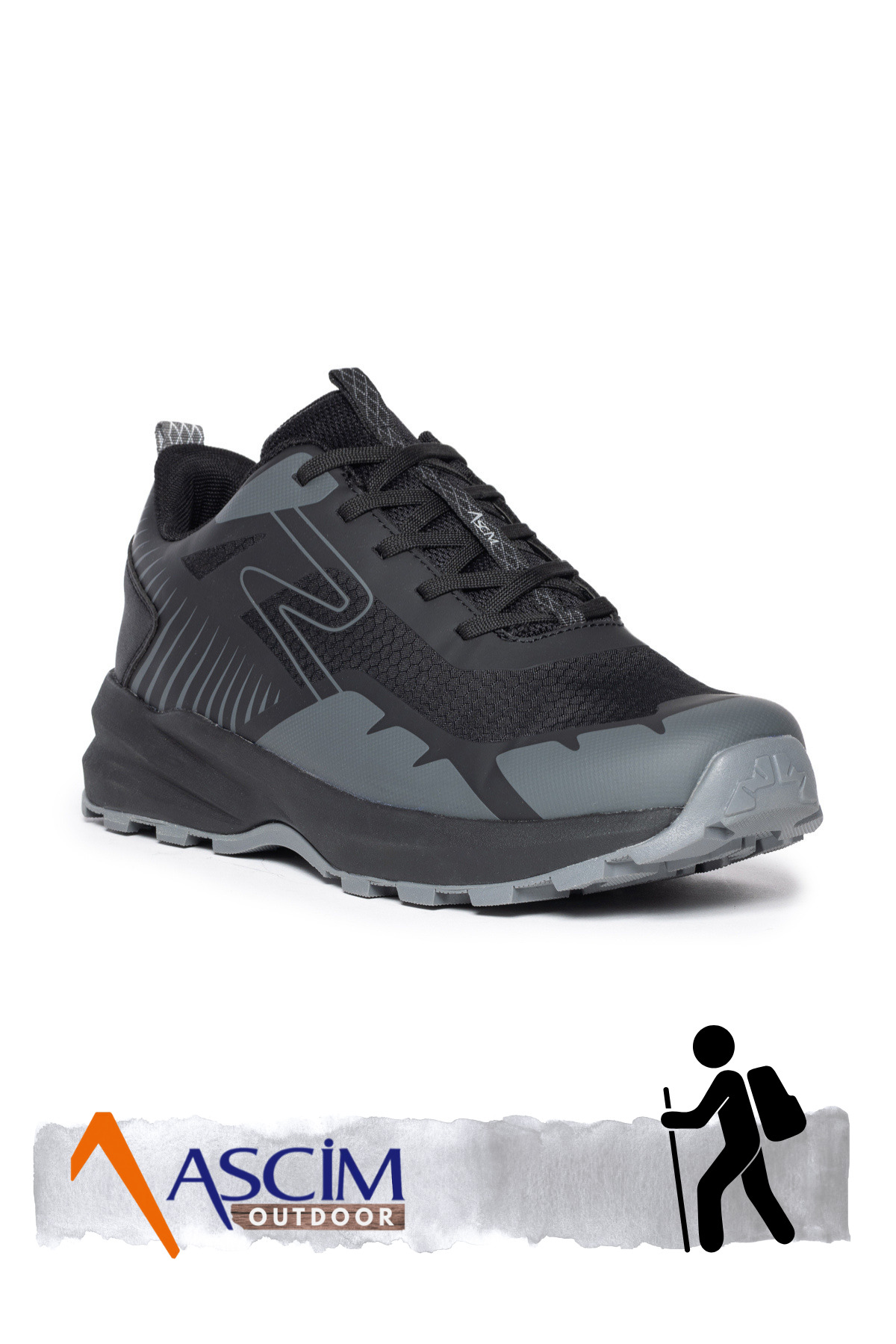 ASCİM Outdoor Spor Trekking Unisex Ayakkabı, Hafif, Nefes Alabilir, Kaymaz Taban görsel 4