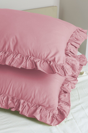 Magnolia 1 Adet Yastık Kılıfı %100 Pamuklu Fırfırlı 50x70cm | Nevresim Seti v...