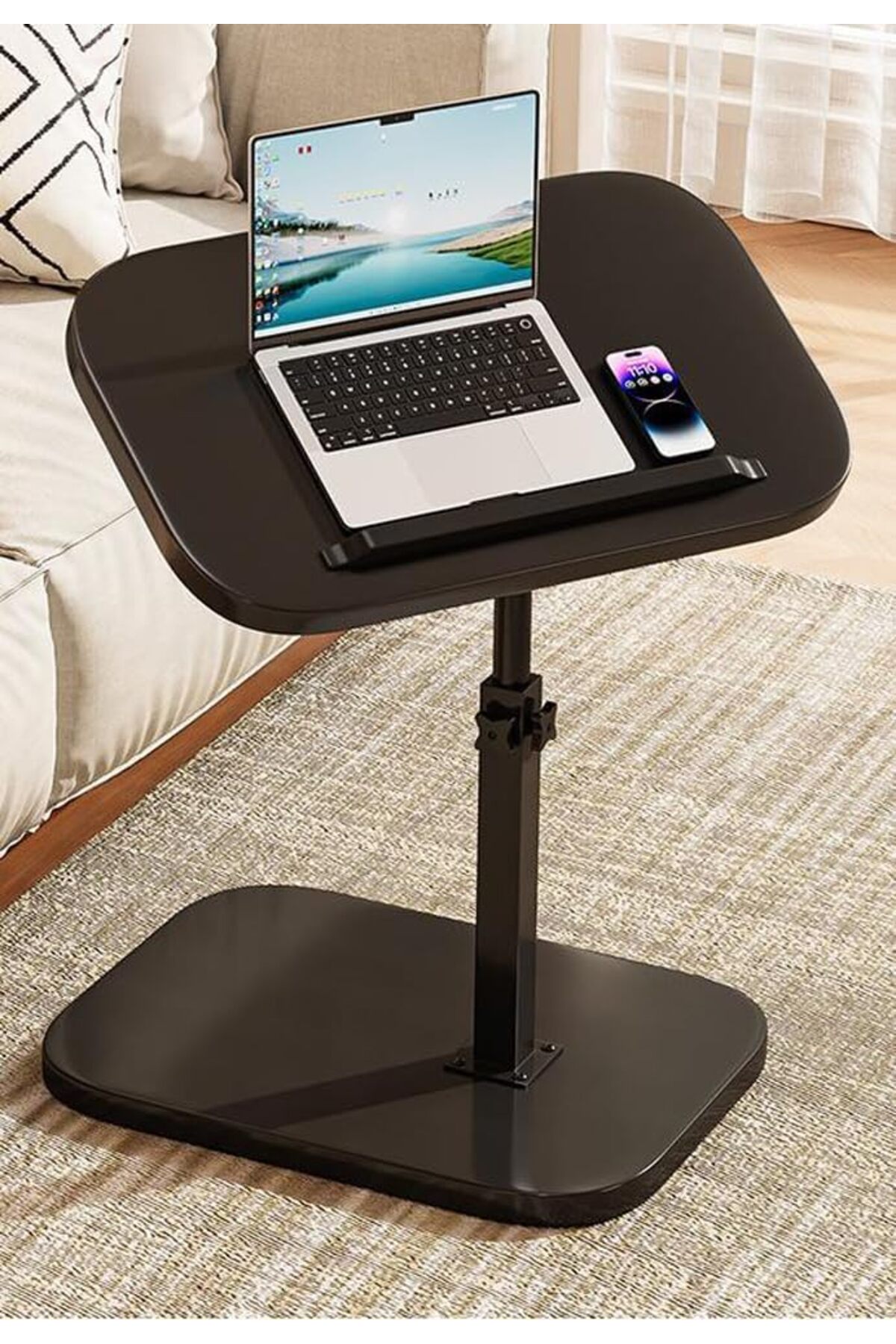 طاولة جانبية قابلة للتعديل وطاولة قهوة وطاولة نهائ...