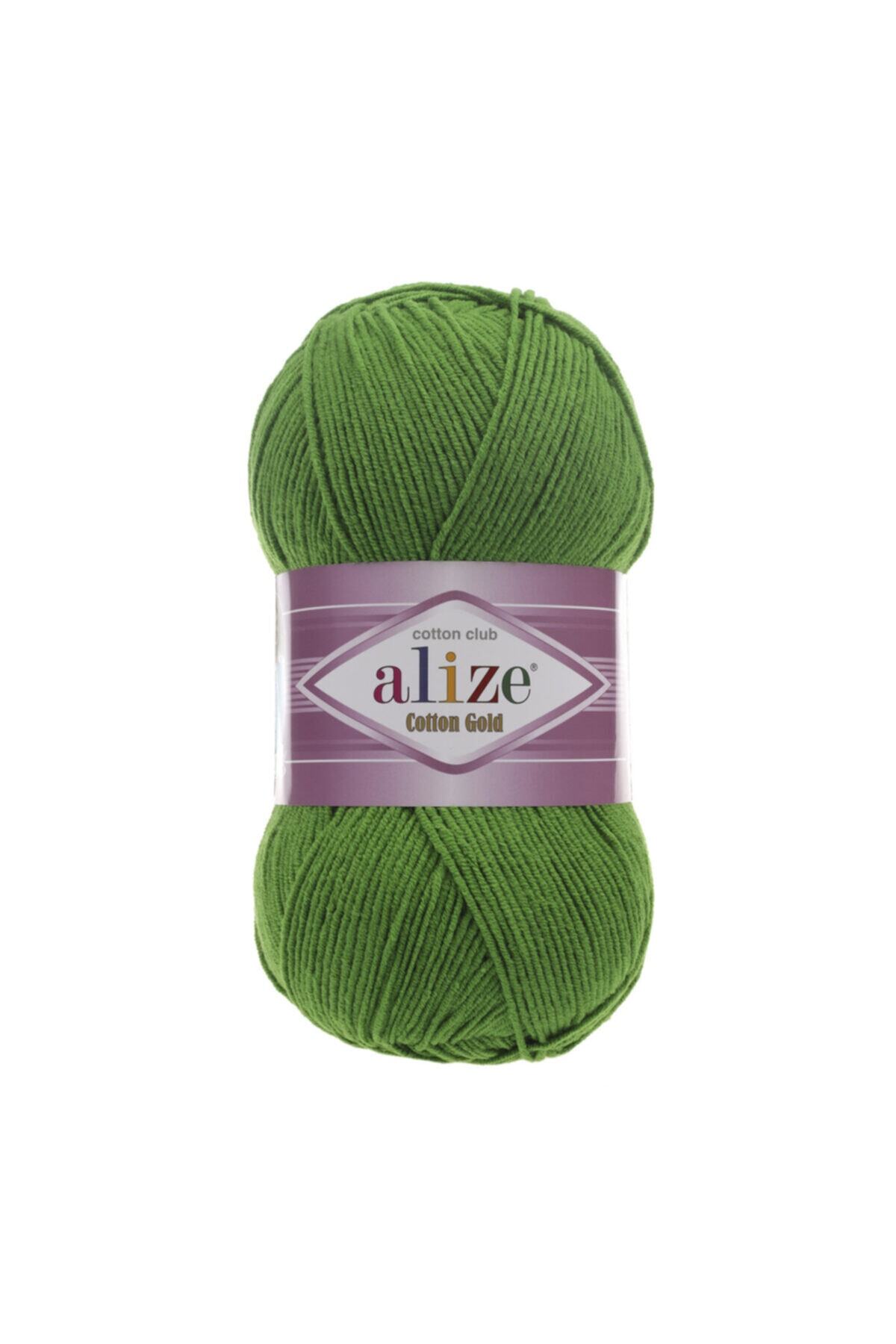 Cotton Gold Amigurumi Yarn 100 Gr Hand Knitting Yarn Color Code- grass-126 -punc Yarn Cotton+acrylic