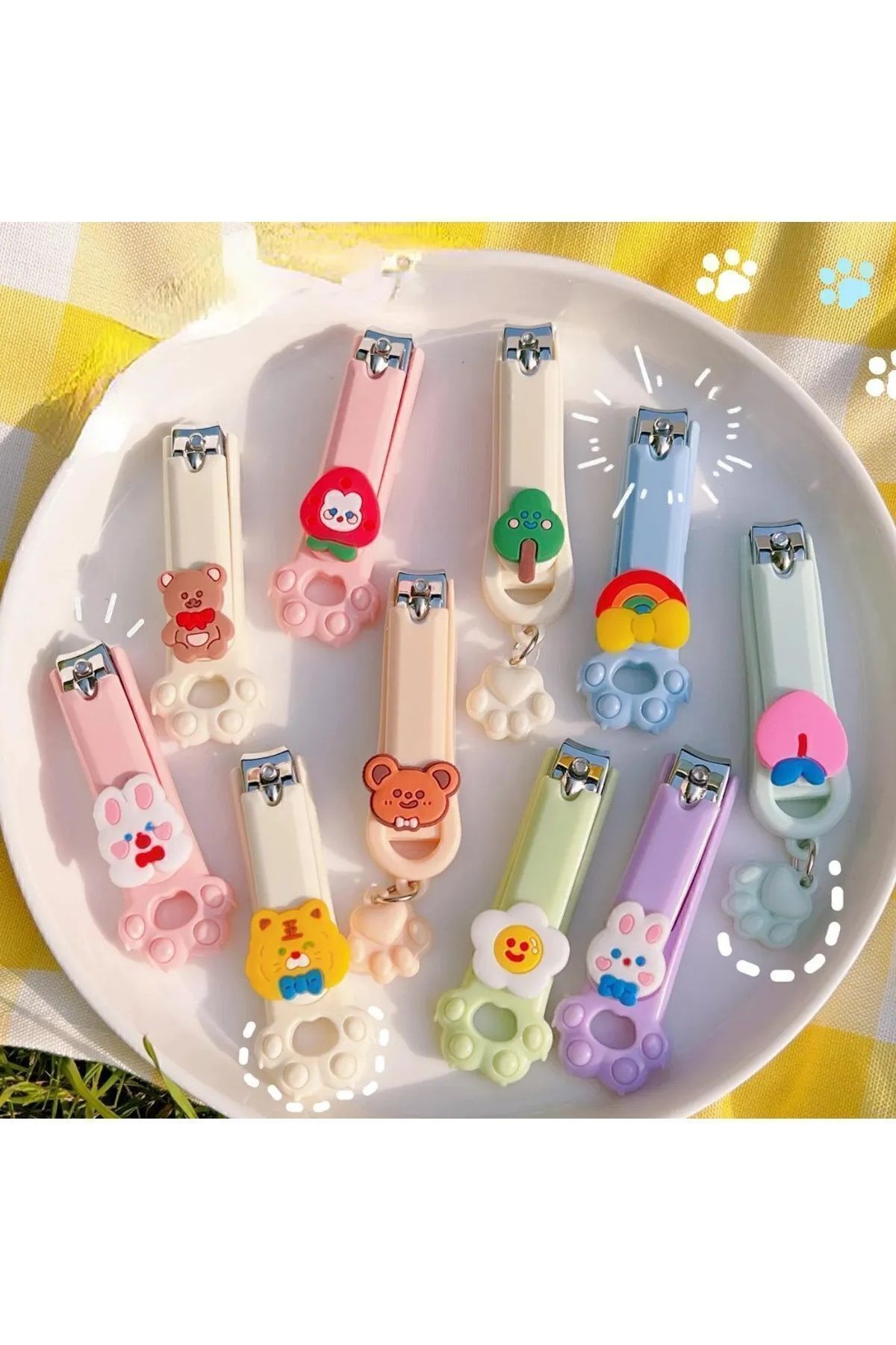 mucit home Figürlü Renkli Bebek Çocuk Tırnak Makası 1 Adet fotoğrafı 4 (önizleme)