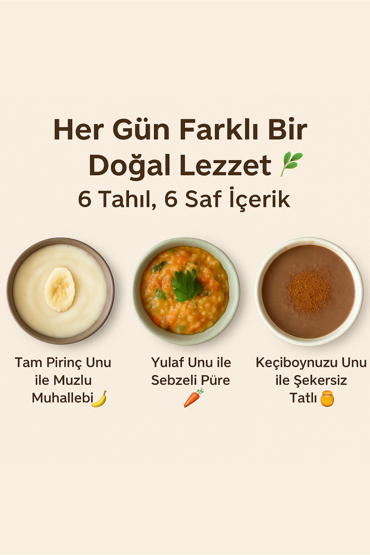 Vitaly Gurme Bebek Besin 6'lı Ek Gıda Seti / Başlangıç Seti Net: 1kg fotoğrafı 3 (önizleme)