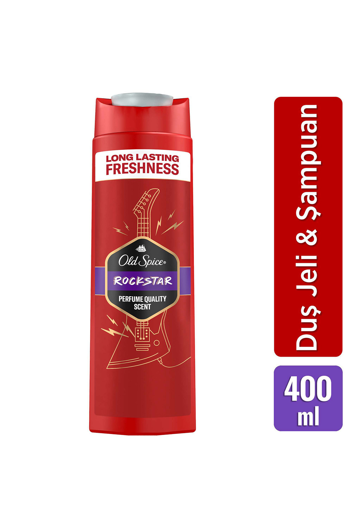 Old Spice Rockstar Erkek Duş Jeli ve Şampuan 400 ml