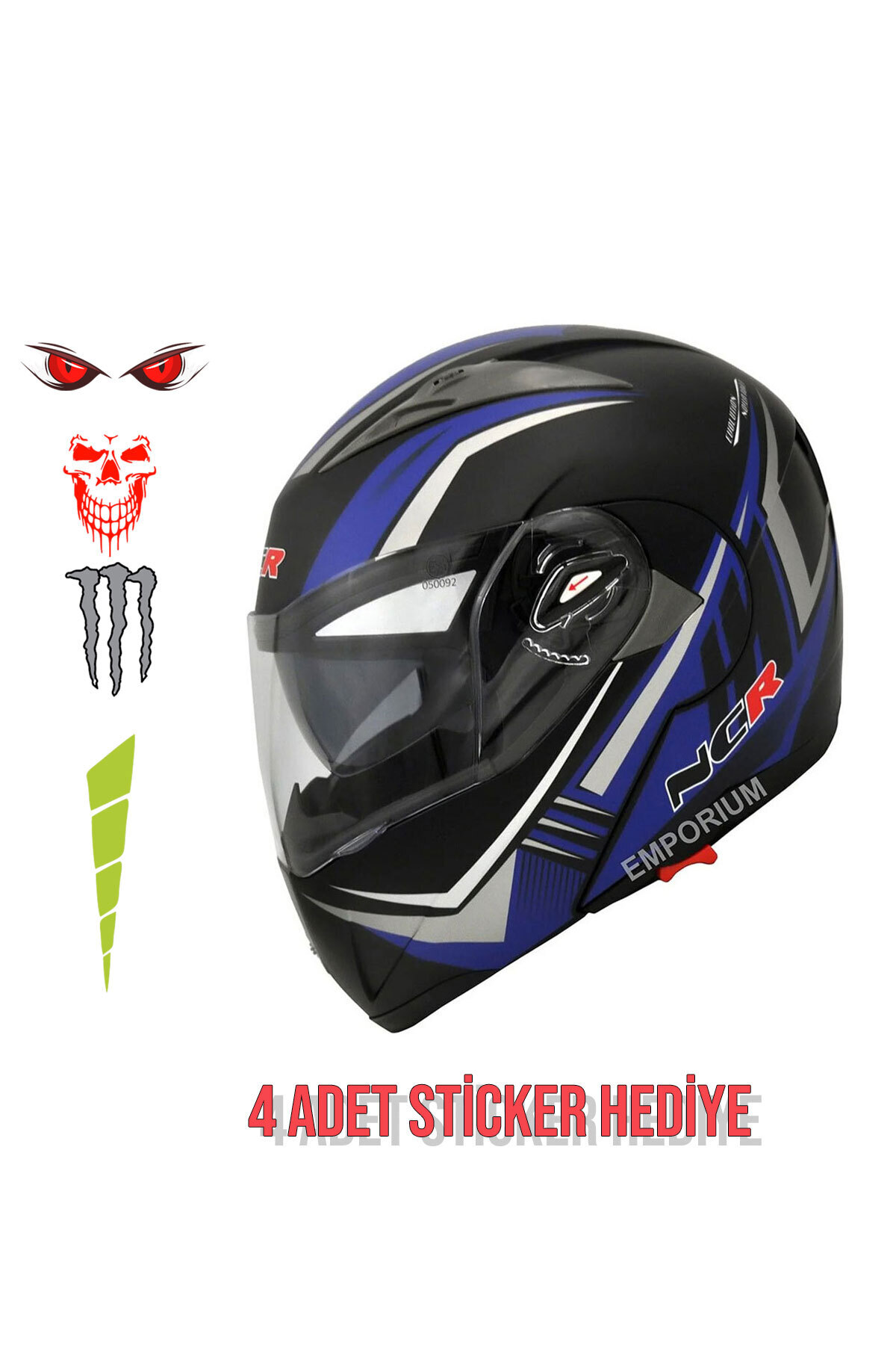 NCR Çene Açılır Kask New