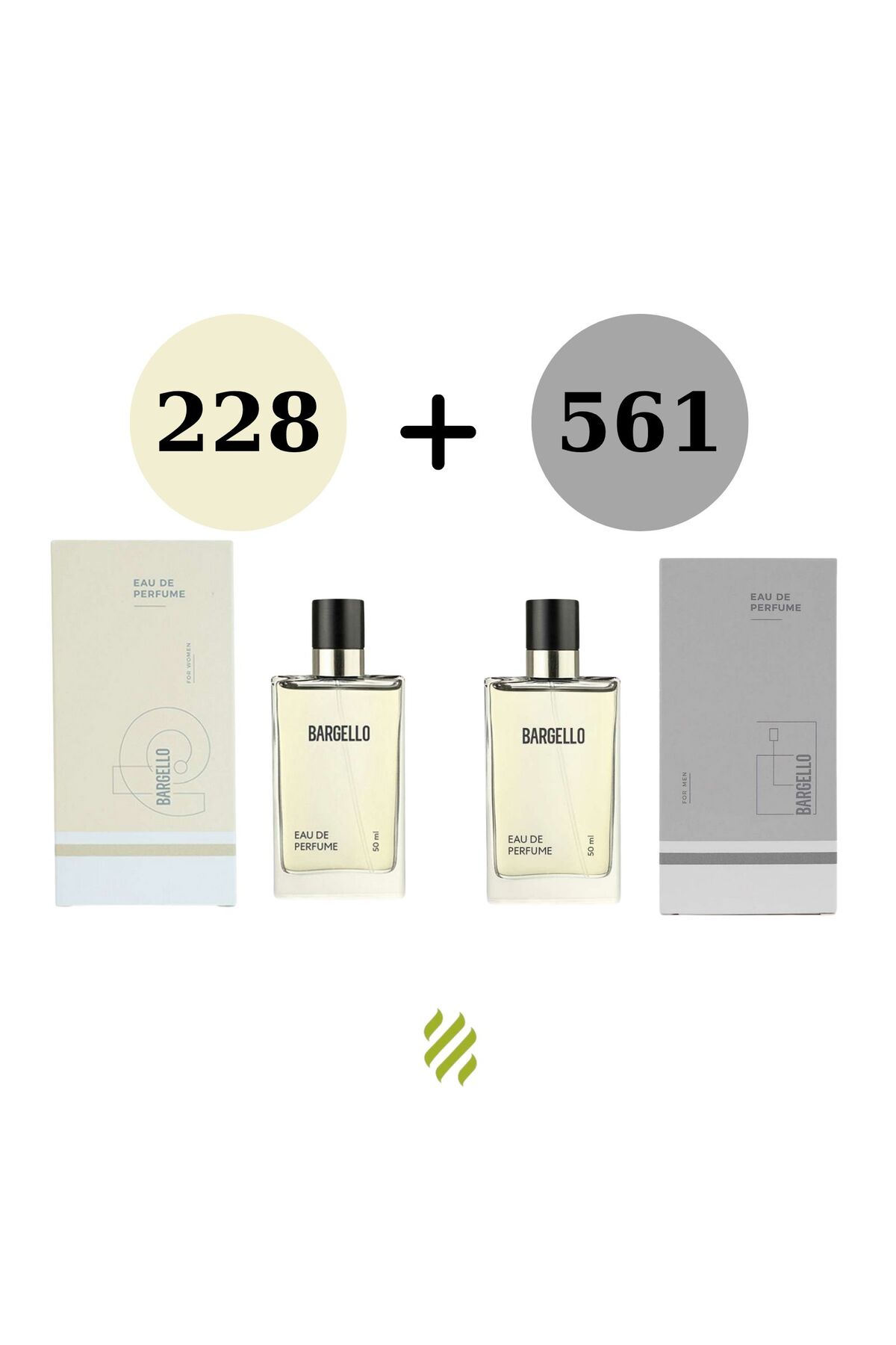 Bargello BGY Edp 228 Oriental Kadın Parfüm + 561 Erkek 50 ml Parfüm Edp Fresh — BDK710