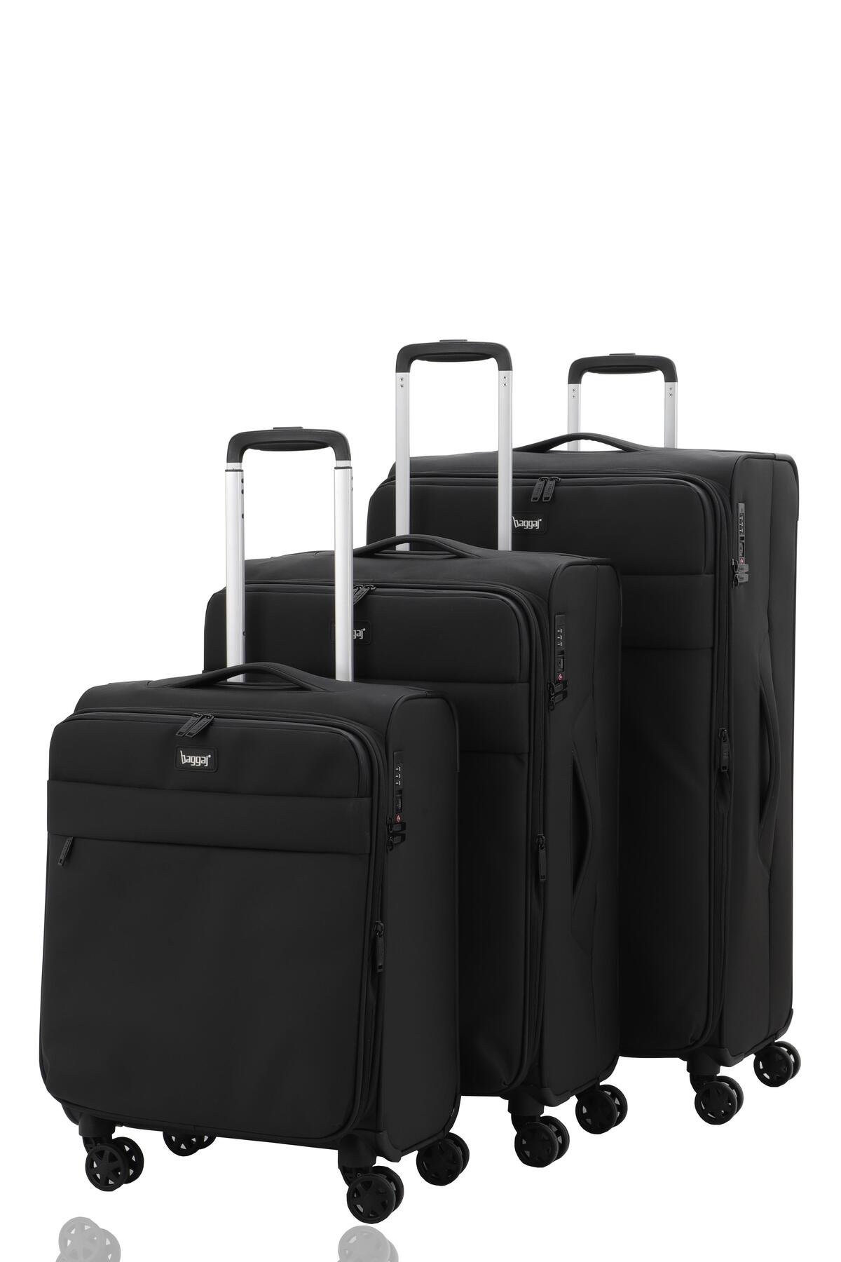 Baggaj V2413 SUPER LIGHT VALİZ BLACK SET - Fiyatı, Yorumları