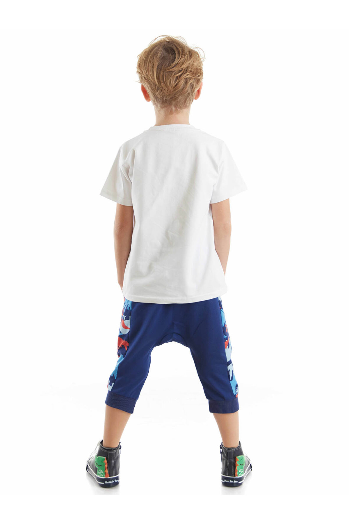 ست بالاتنه و پایین تنه پسرانه Mix فاق نرمال آستین استاندارد | دنو کیدز Denokids CFF-23Y1-063 - تصویر 2