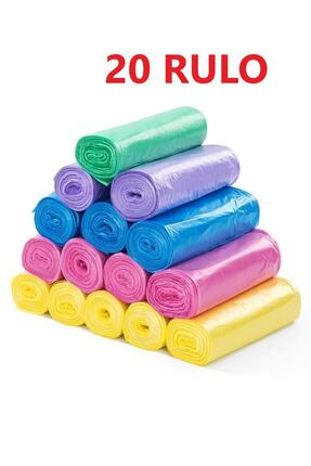 EFTAPLAST 80*110 Renkli Çöp Torbası 300gr (20 RULO-200 ADET)