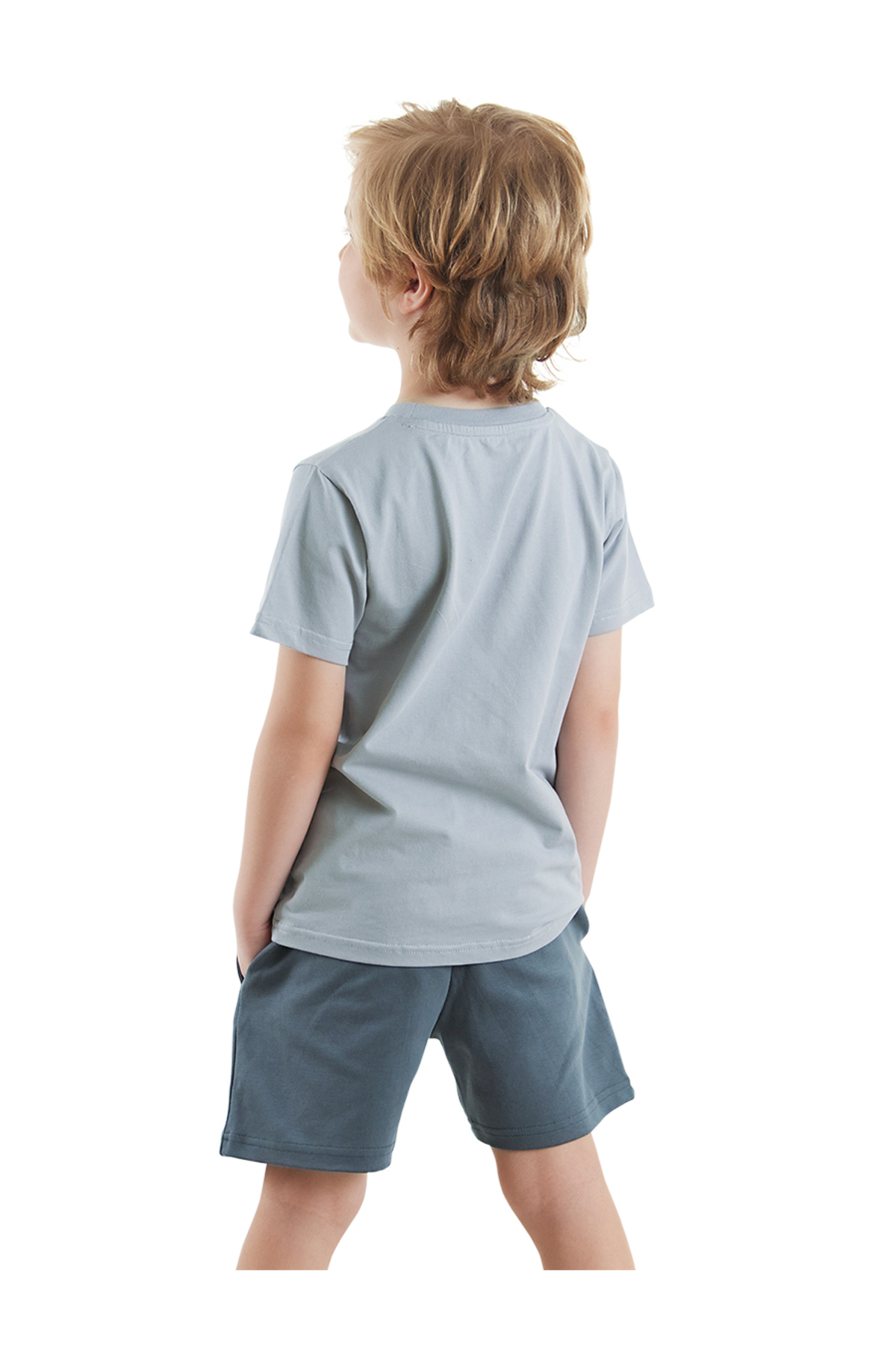 ست بالاتنه و پایین تنه پسرانه Mix فاق نرمال آستین استاندارد | دنو کیدز Denokids CFF-24Y2-001 - تصویر 2