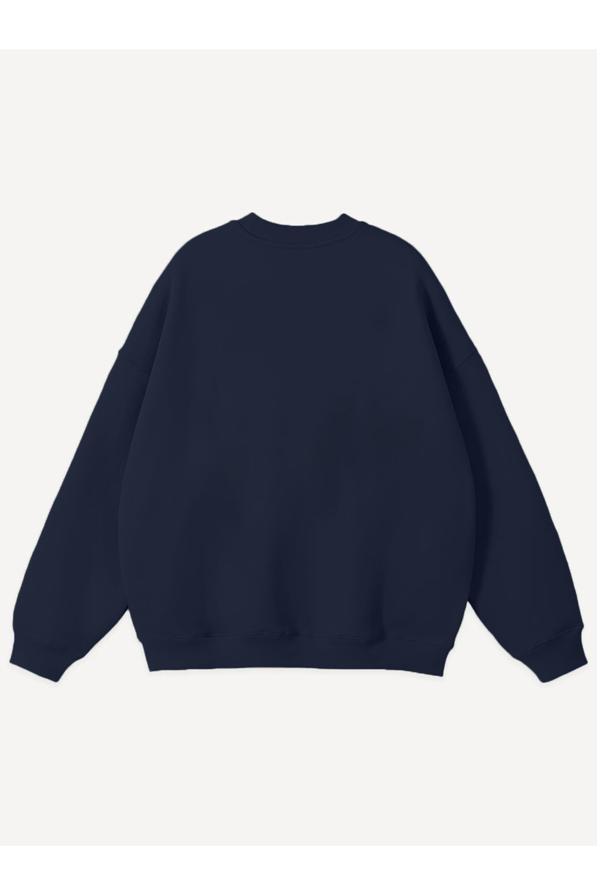 Mad&Calf Unisex Teddy Boy Printed Crew Neck Oversize Sweatshirt