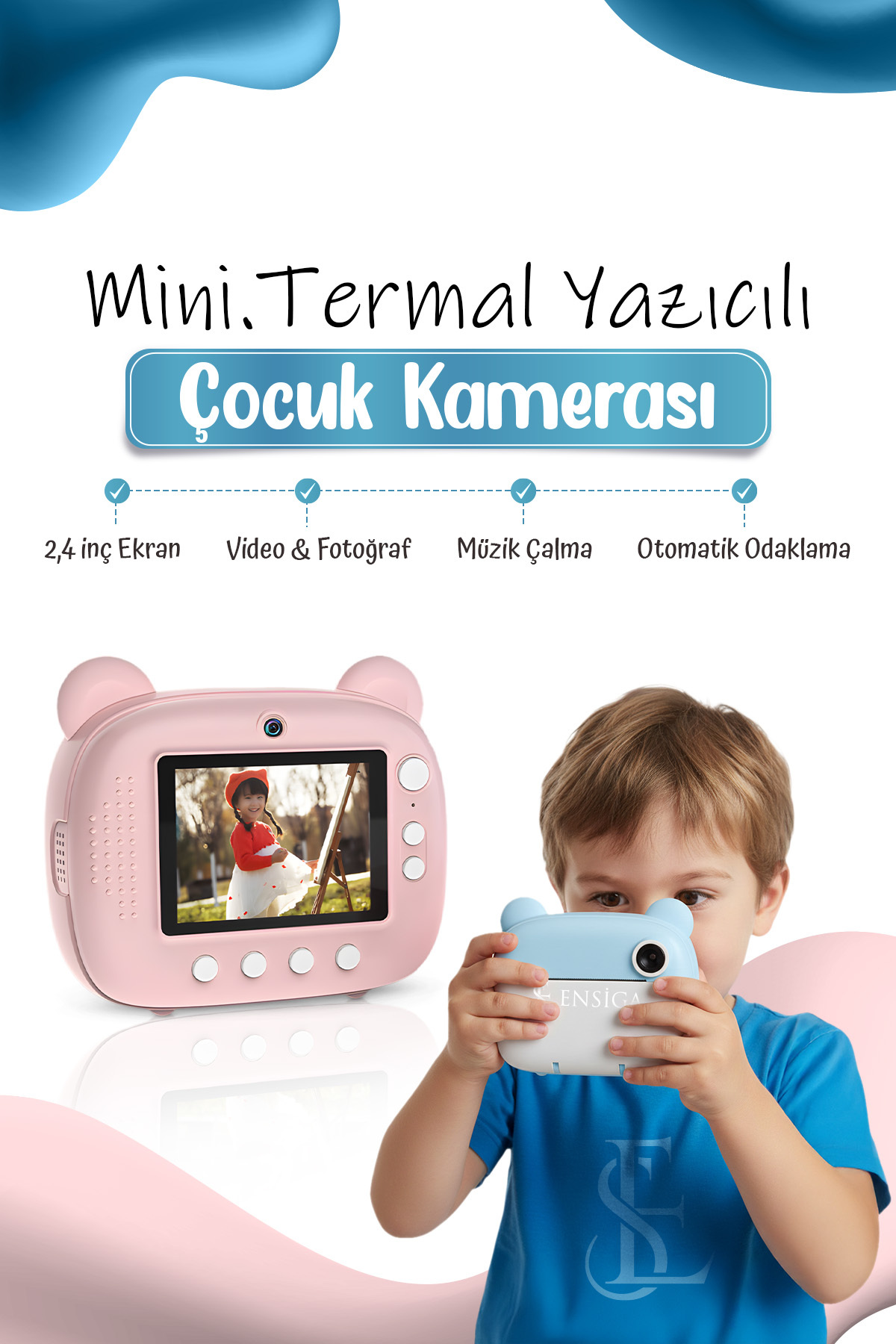 Kids Camera, HD Kids Video Camera 3 Cute Gift Game