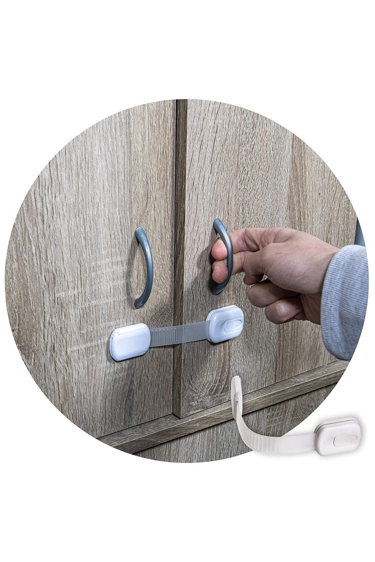 Miningaa (4'LÜ PAKET)buzdolabı, Dolaplar, Çekmeceler, Tuvalet, 3m Yapışkan Hediyeli Bebek Emniyet Kilitleri fotoğrafı 3 (önizleme)